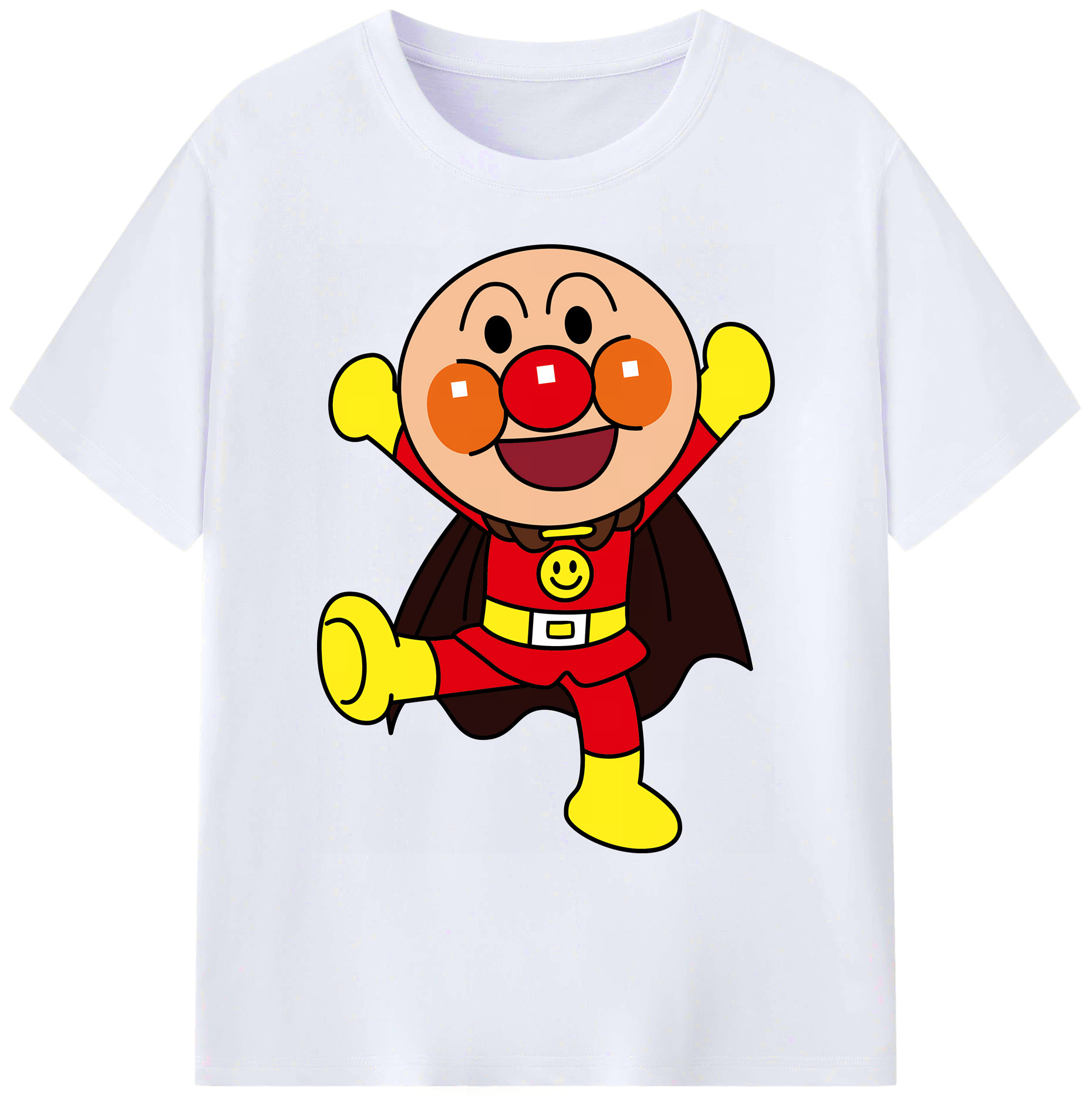 （画像用） アンパンマン Anpanman 綿100％ メンズ半袖Tシャツ｜肌触りやわらか＆通気性