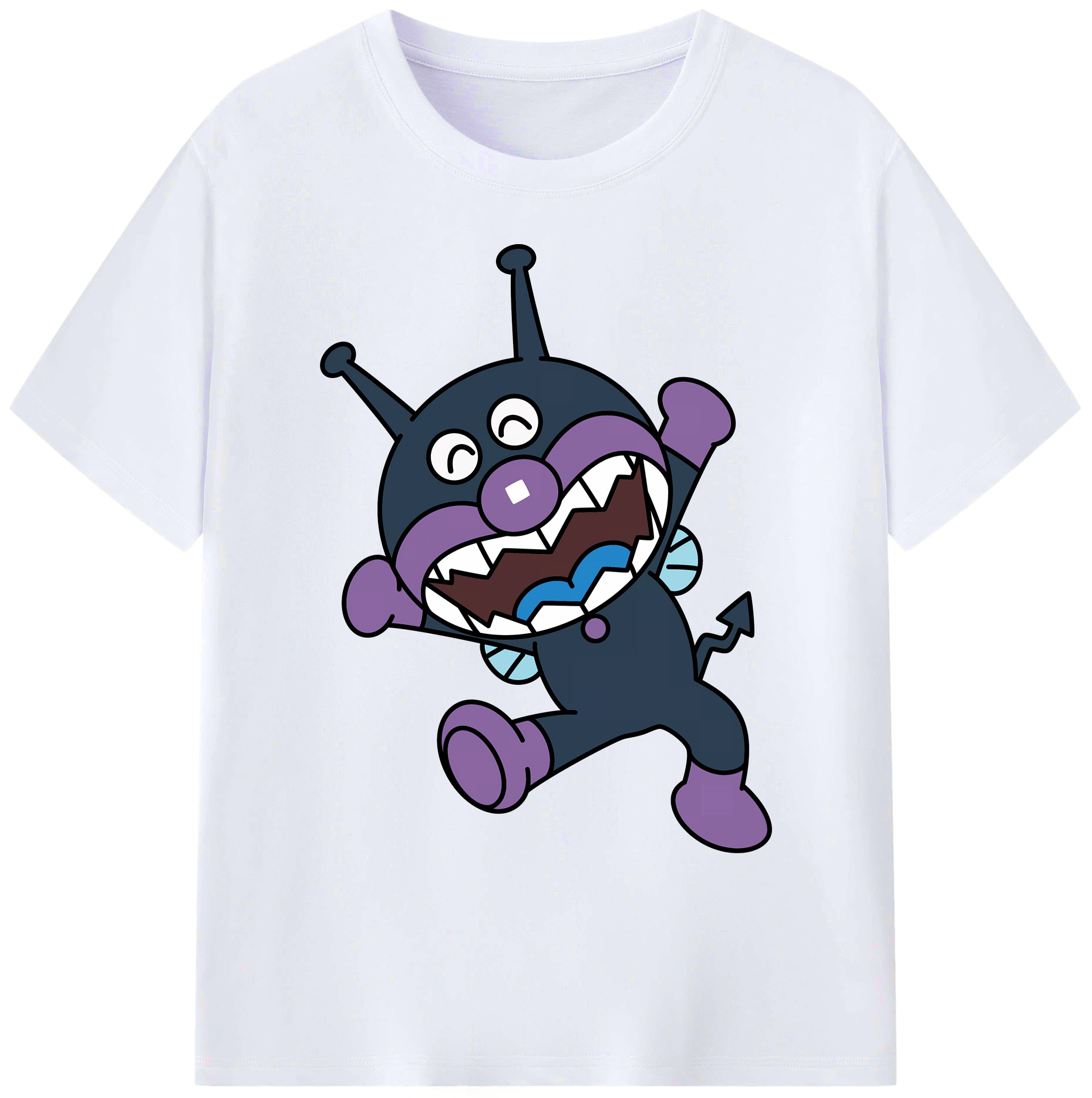 （画像用） アンパンマン Anpanman 綿100％ メンズ半袖Tシャツ｜肌触りやわらか＆通気性