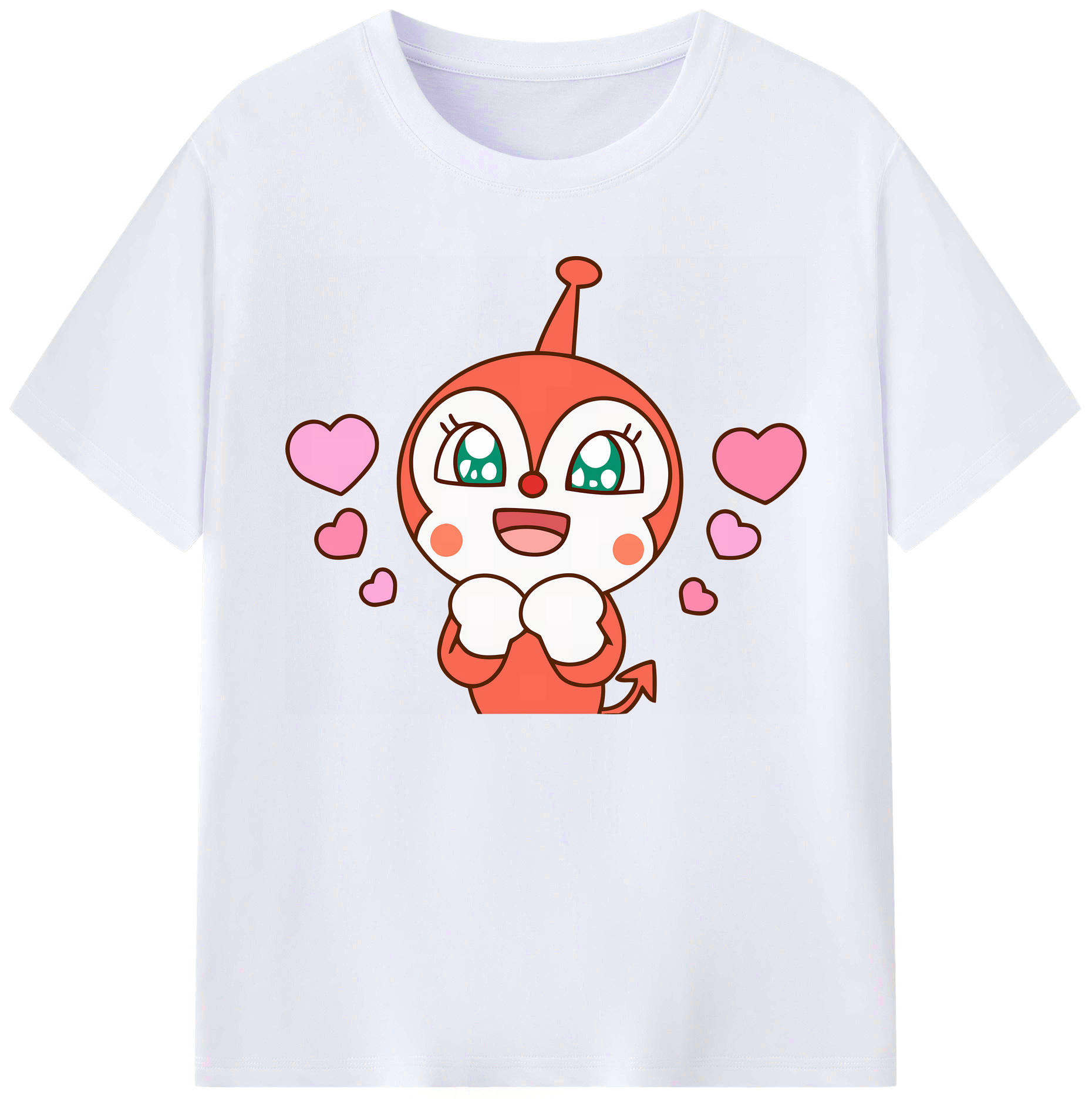 （画像用） アンパンマン Anpanman 綿100％ メンズ半袖Tシャツ｜肌触りやわらか＆通気性
