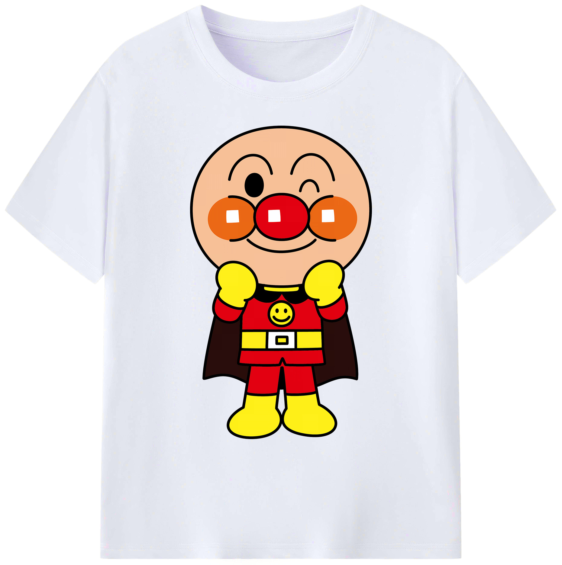 （画像用） アンパンマン Anpanman 綿100％ メンズ半袖Tシャツ｜肌触りやわらか＆通気性