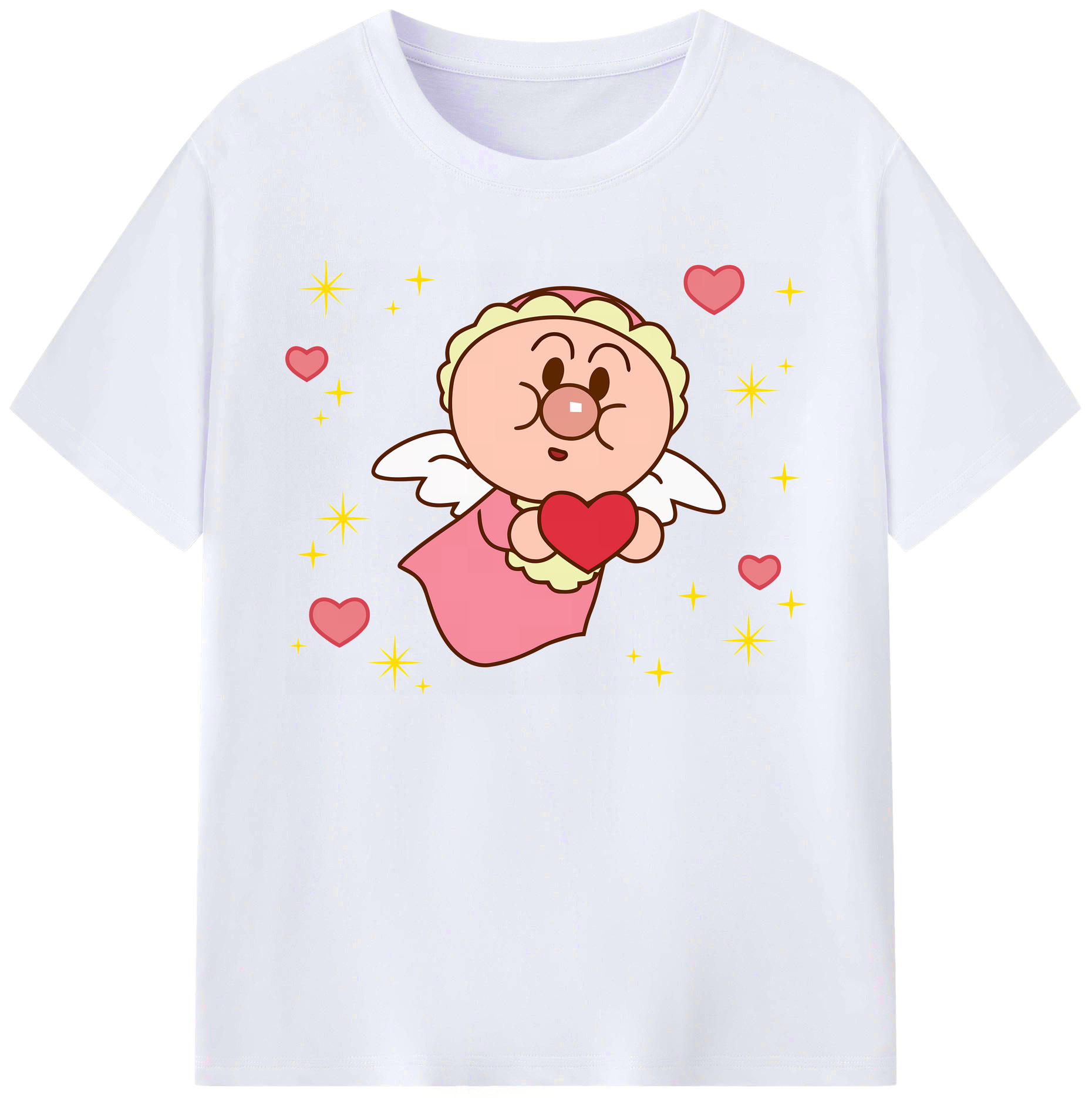 （画像用） アンパンマン Anpanman 綿100％ メンズ半袖Tシャツ｜肌触りやわらか＆通気性