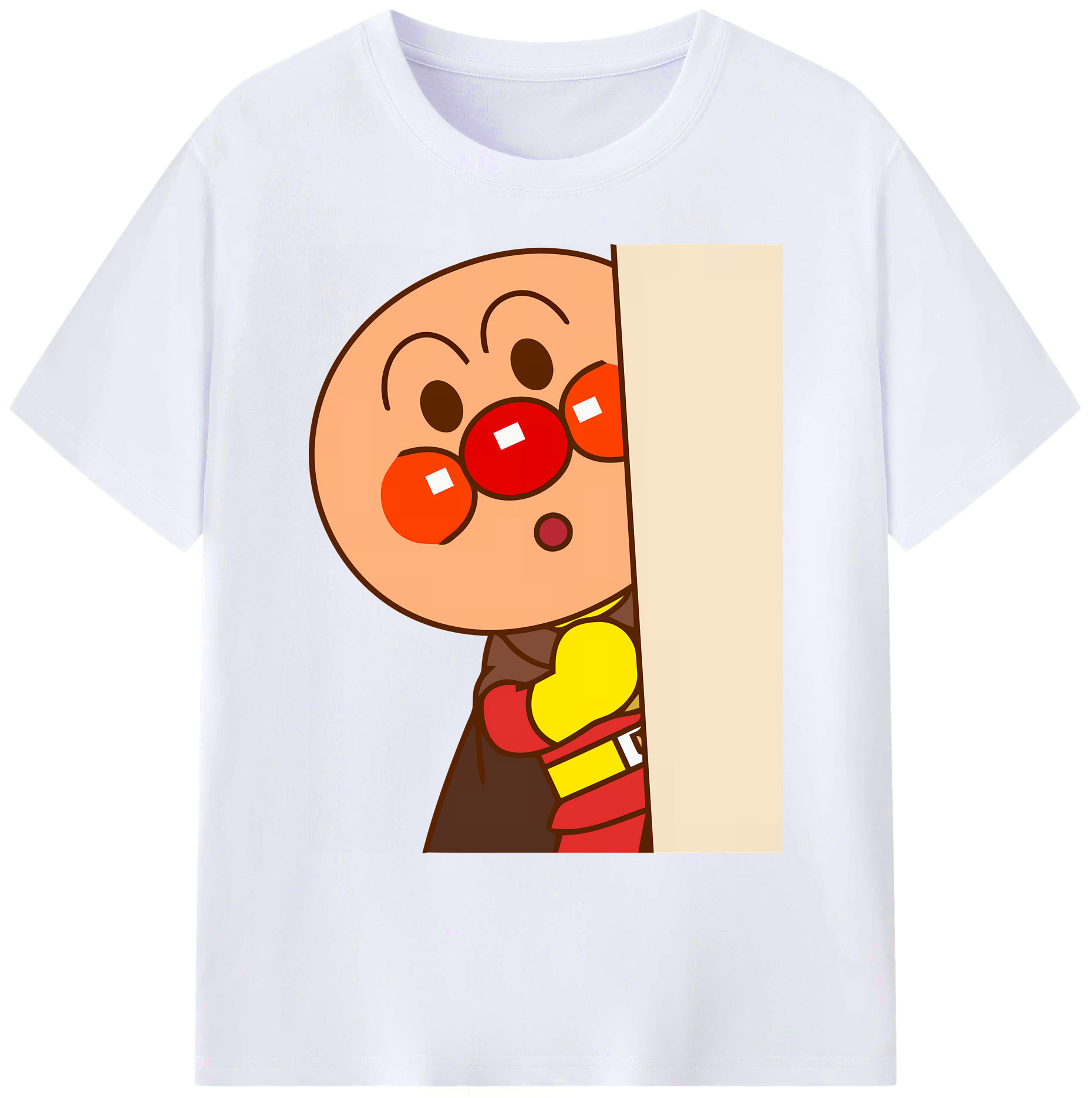 （画像用） アンパンマン Anpanman 綿100％ メンズ半袖Tシャツ｜肌触りやわらか＆通気性