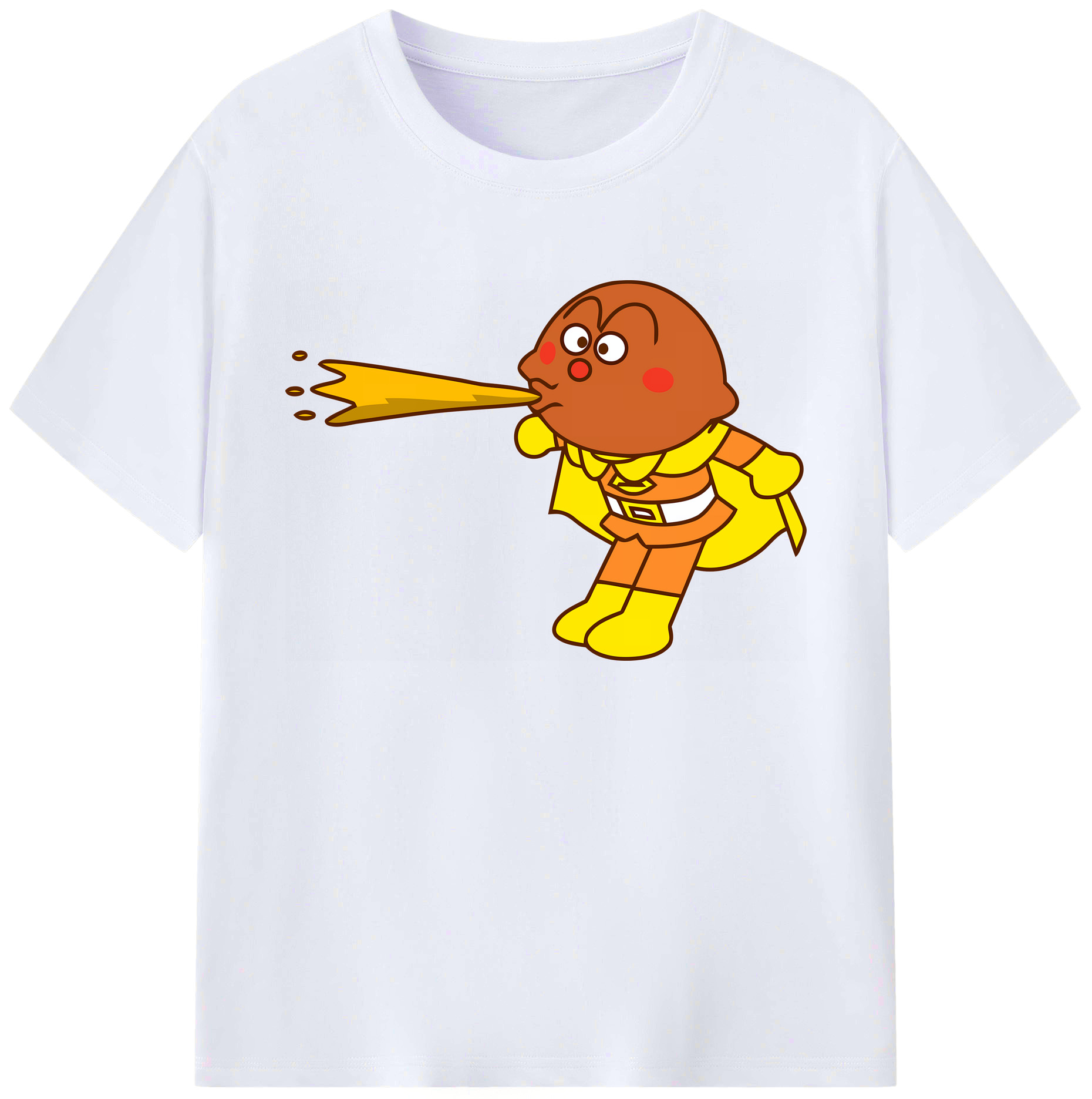 （画像用） アンパンマン Anpanman 綿100％ メンズ半袖Tシャツ｜肌触りやわらか＆通気性