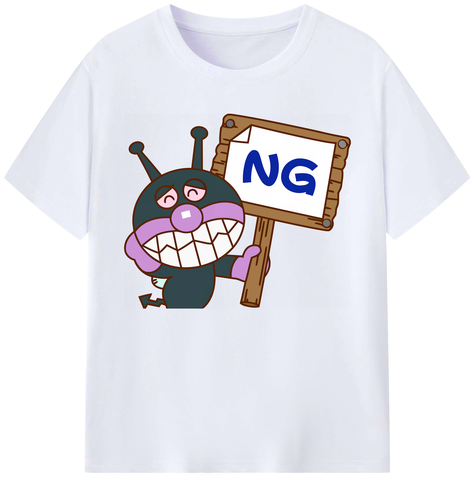 （画像用） アンパンマン Anpanman 綿100％ メンズ半袖Tシャツ｜肌触りやわらか＆通気性