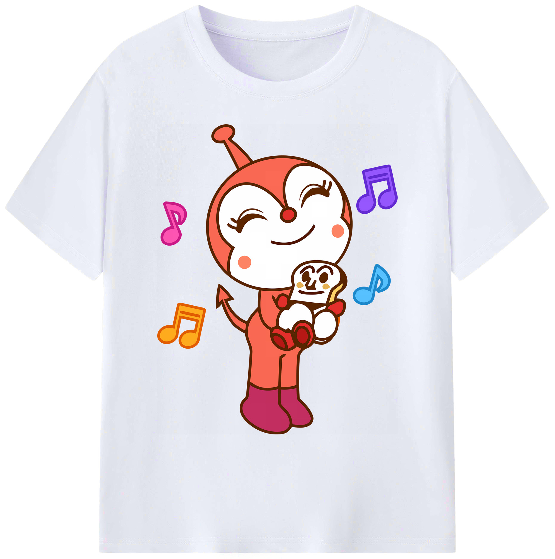 （画像用） アンパンマン Anpanman 綿100％ メンズ半袖Tシャツ｜肌触りやわらか＆通気性