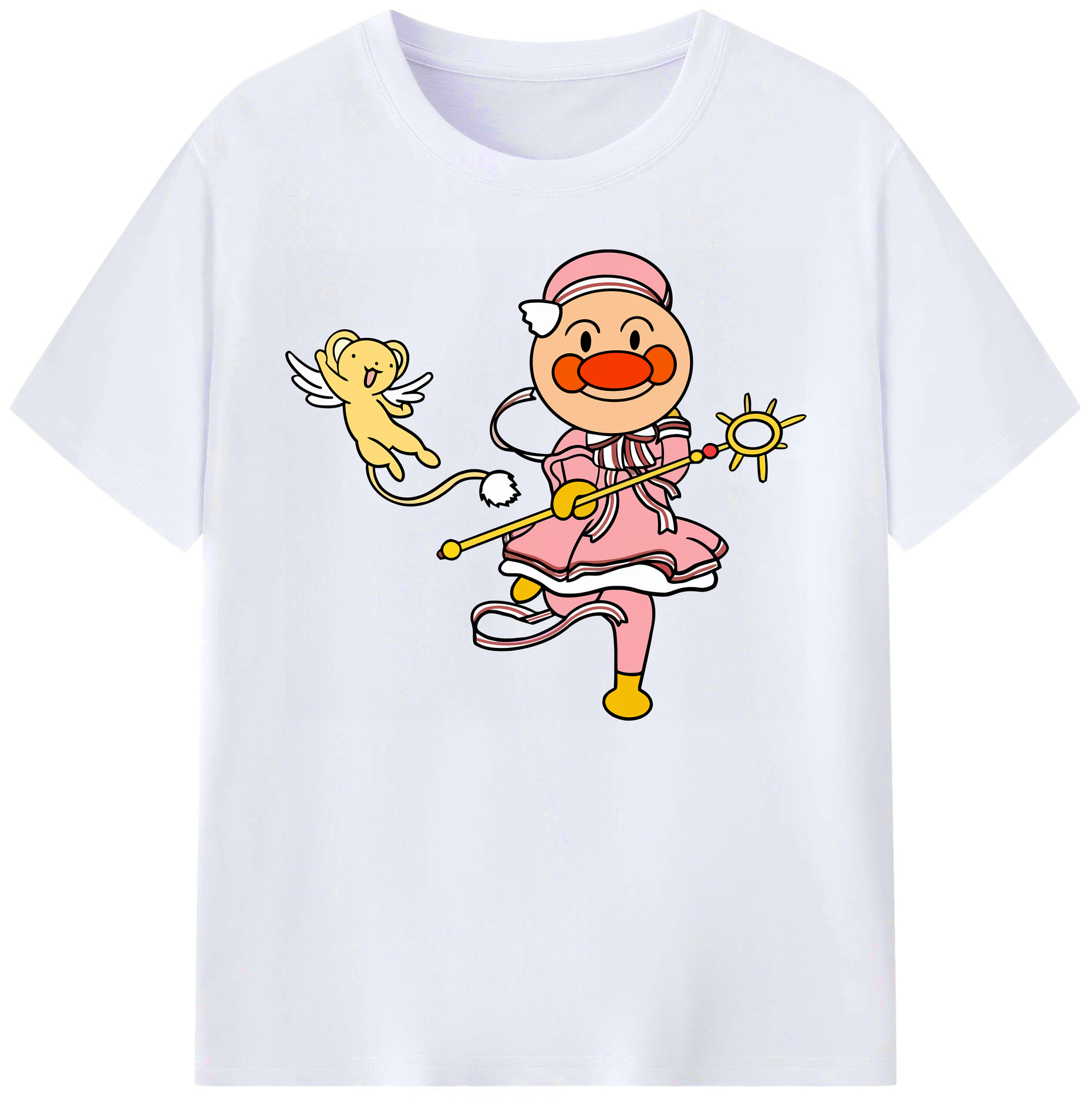 （画像用） アンパンマン Anpanman 綿100％ メンズ半袖Tシャツ｜肌触りやわらか＆通気性