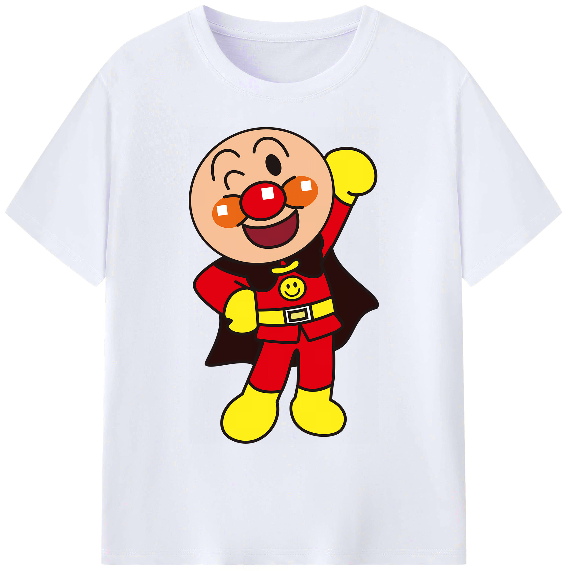 （画像用） アンパンマン Anpanman 綿100％ メンズ半袖Tシャツ｜肌触りやわらか＆通気性