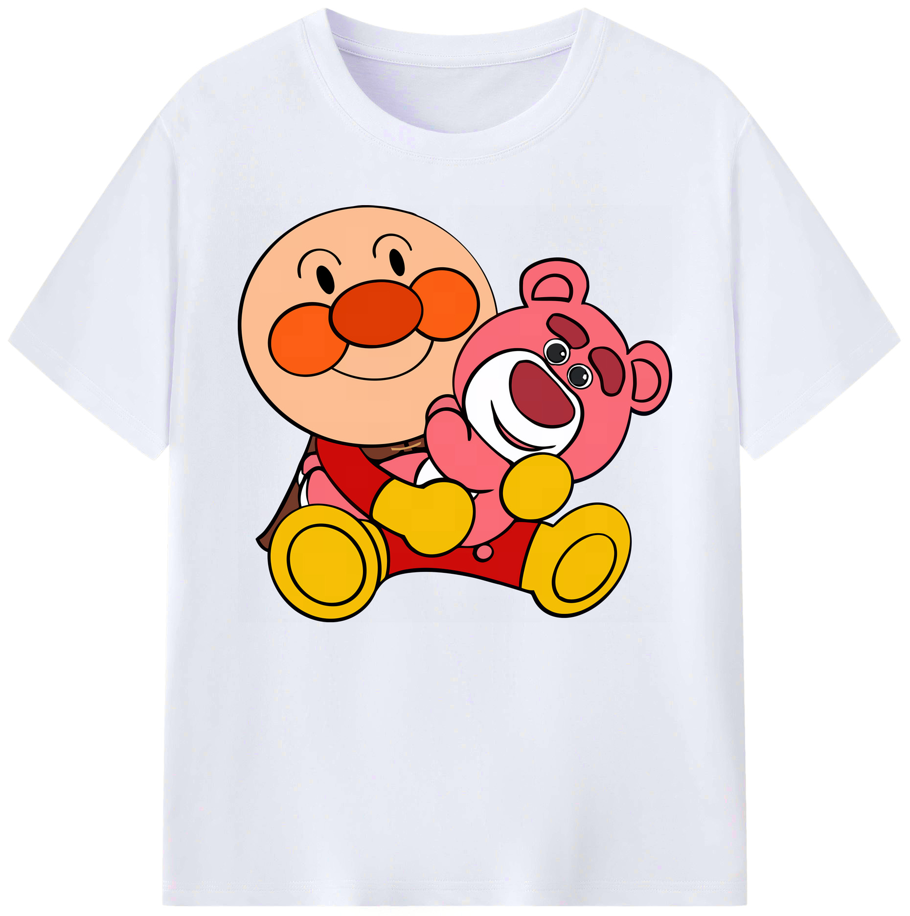 （画像用） アンパンマン Anpanman 綿100％ メンズ半袖Tシャツ｜肌触りやわらか＆通気性