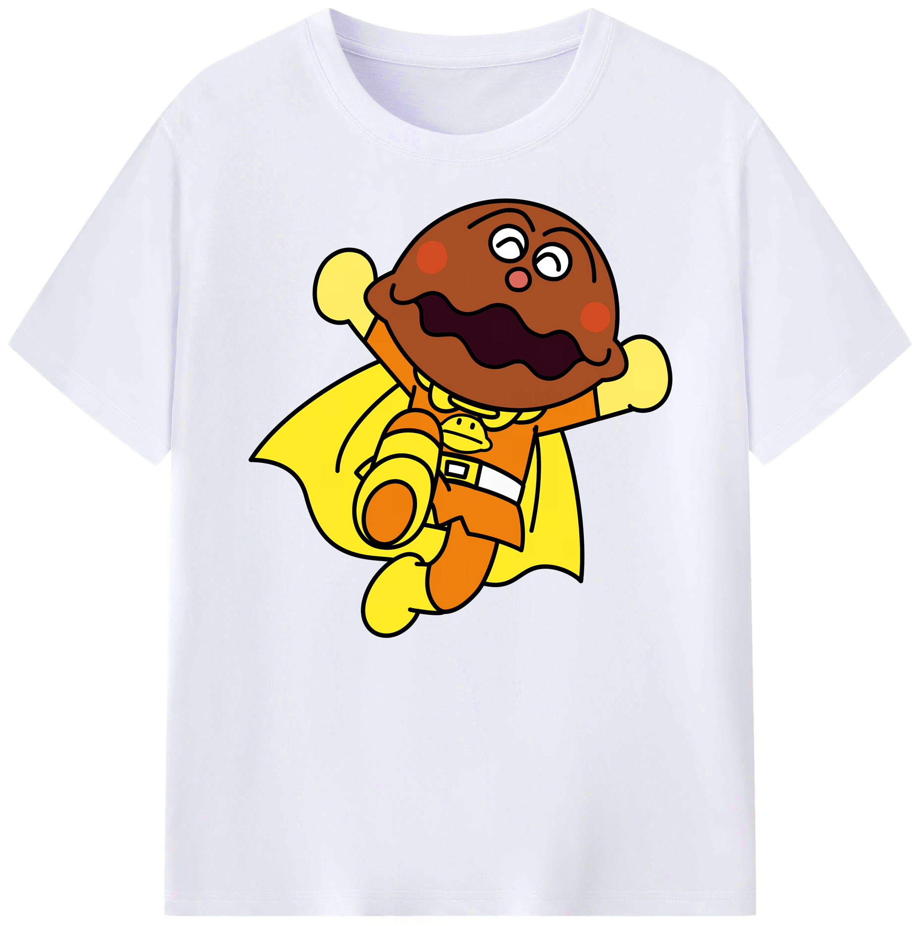 （画像用） アンパンマン Anpanman 綿100％ メンズ半袖Tシャツ｜肌触りやわらか＆通気性