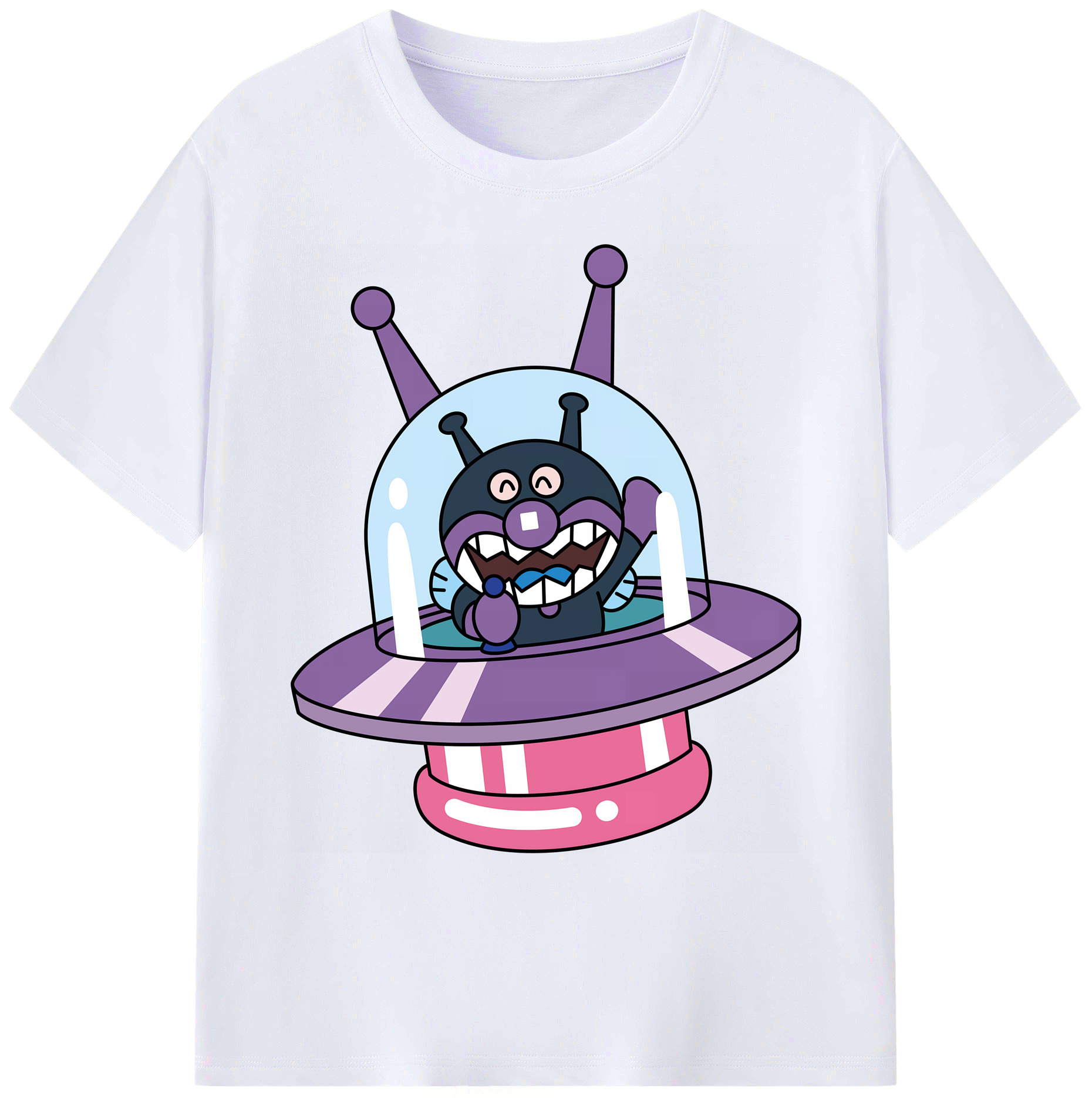 （画像用） アンパンマン Anpanman 綿100％ メンズ半袖Tシャツ｜肌触りやわらか＆通気性