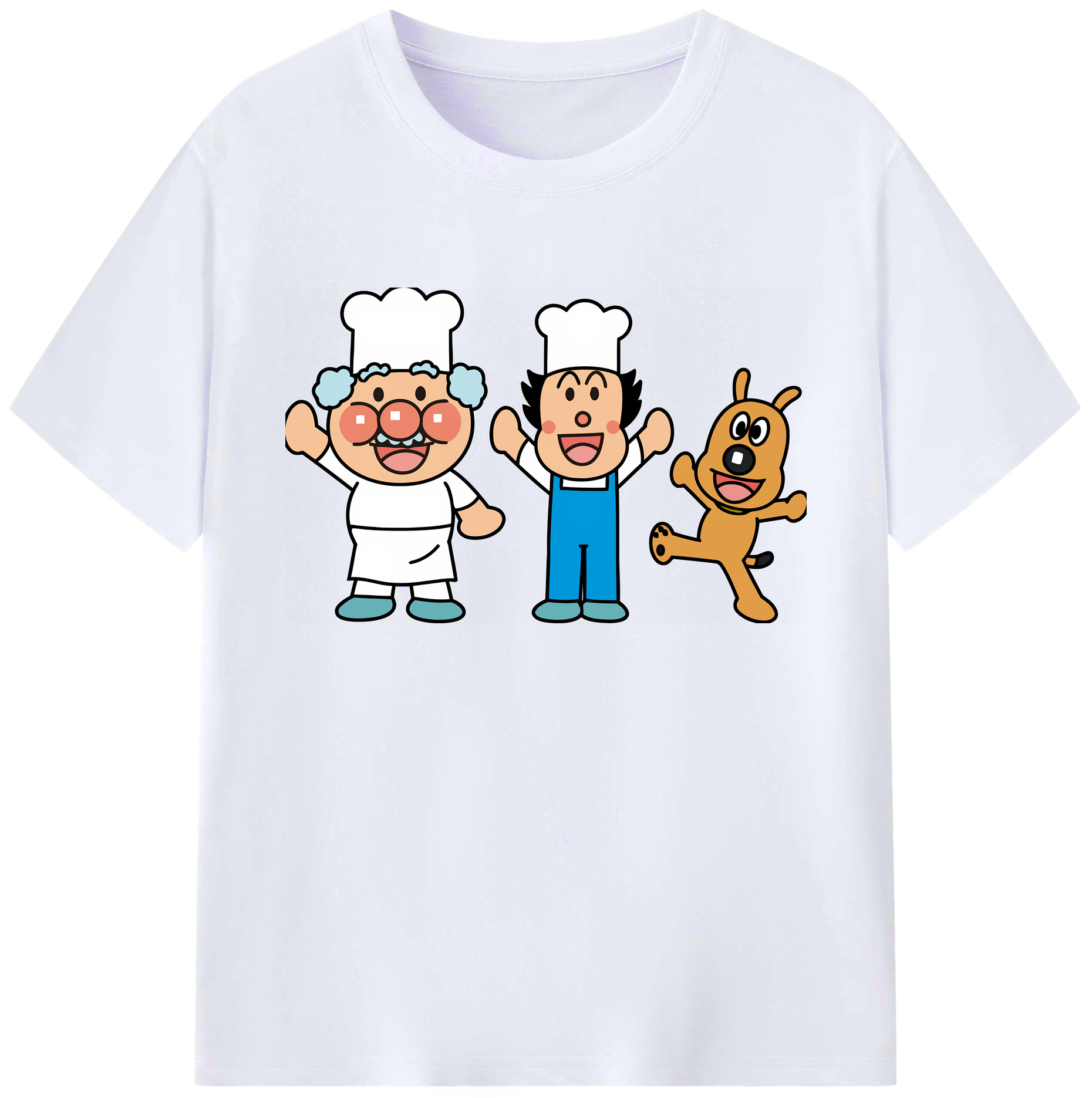 （画像用） アンパンマン Anpanman 綿100％ メンズ半袖Tシャツ｜肌触りやわらか＆通気性