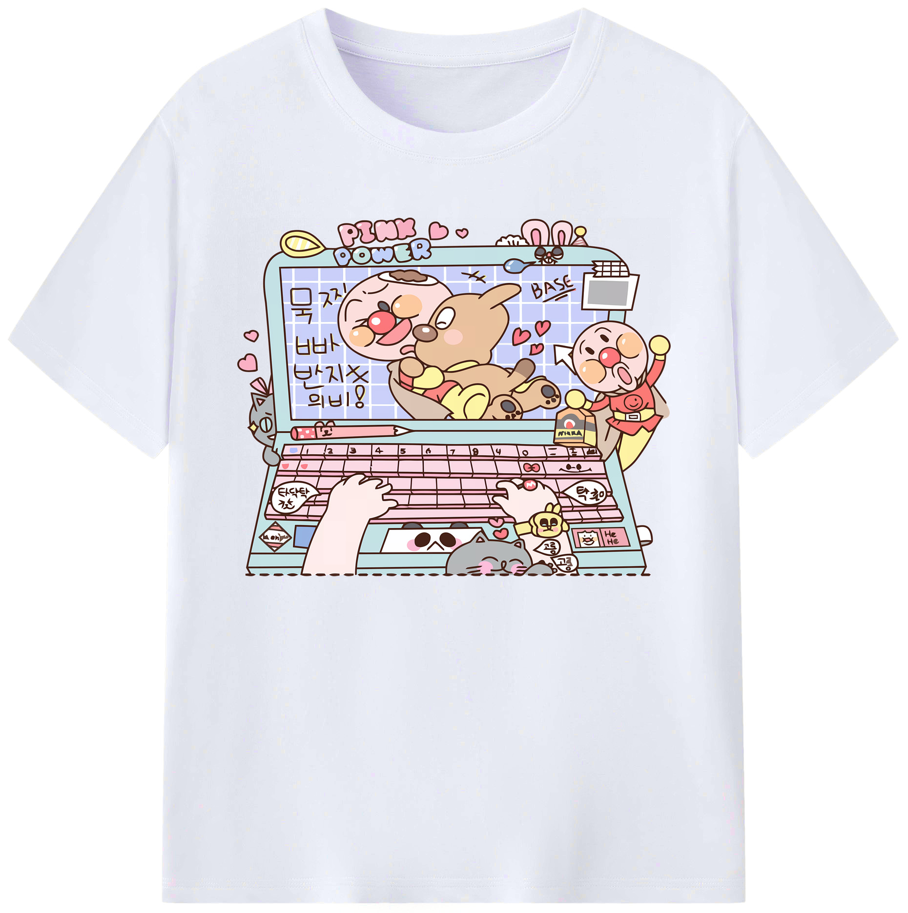 （画像用） アンパンマン Anpanman 綿100％ メンズ半袖Tシャツ｜肌触りやわらか＆通気性