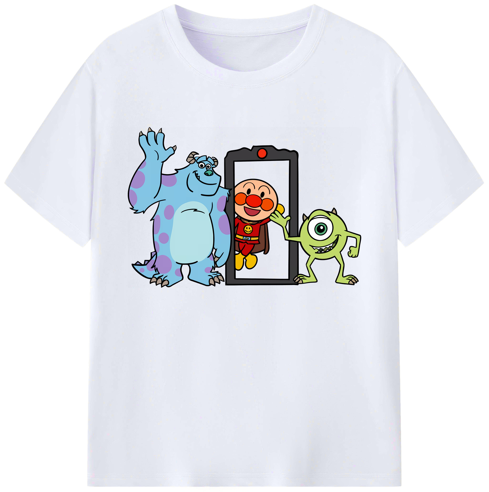 （画像用） アンパンマン Anpanman 綿100％ メンズ半袖Tシャツ｜肌触りやわらか＆通気性