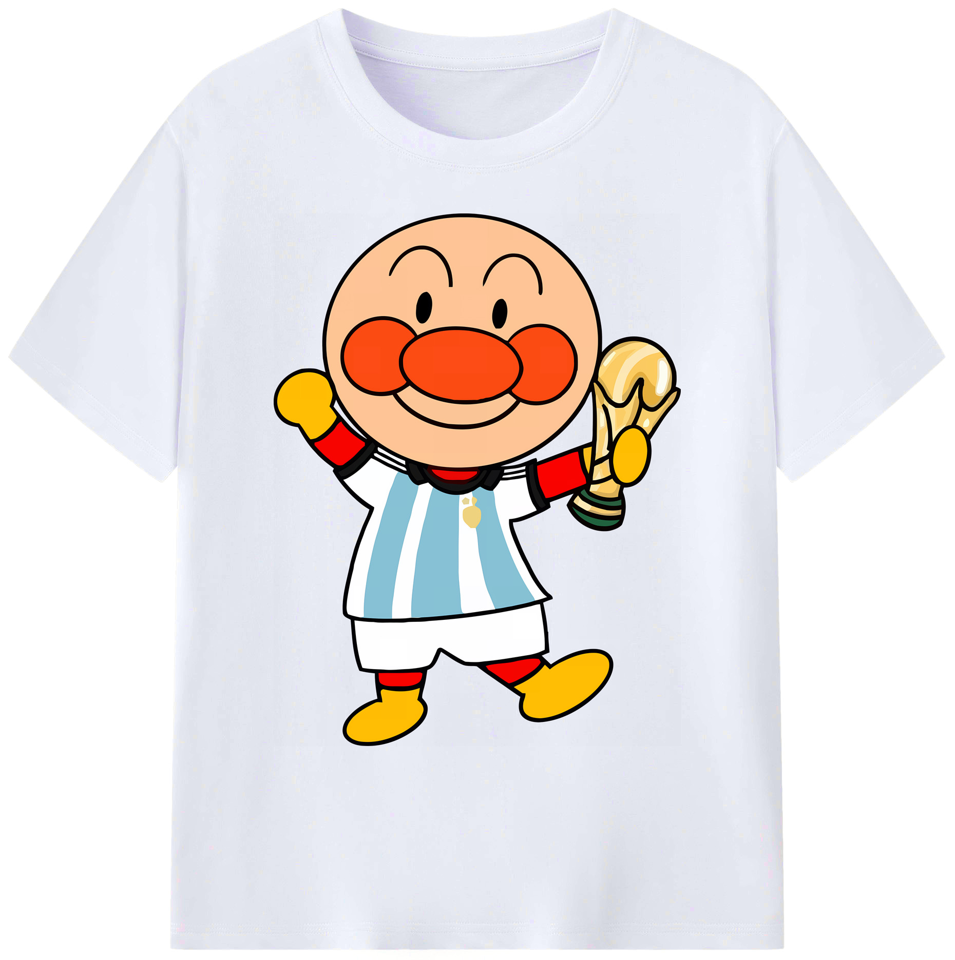 （画像用） アンパンマン Anpanman 綿100％ メンズ半袖Tシャツ｜肌触りやわらか＆通気性