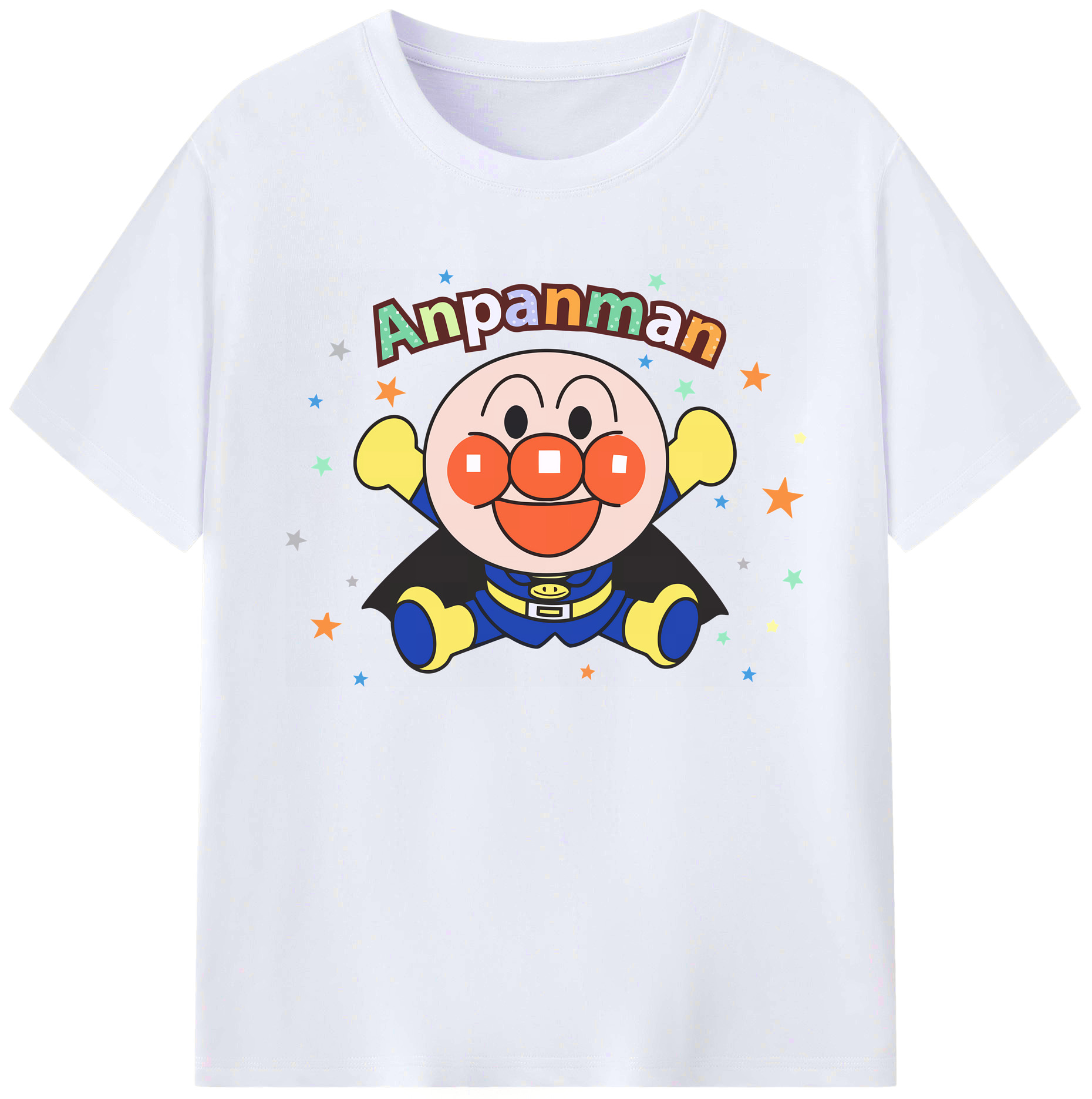 （画像用） アンパンマン Anpanman 綿100％ メンズ半袖Tシャツ｜肌触りやわらか＆通気性