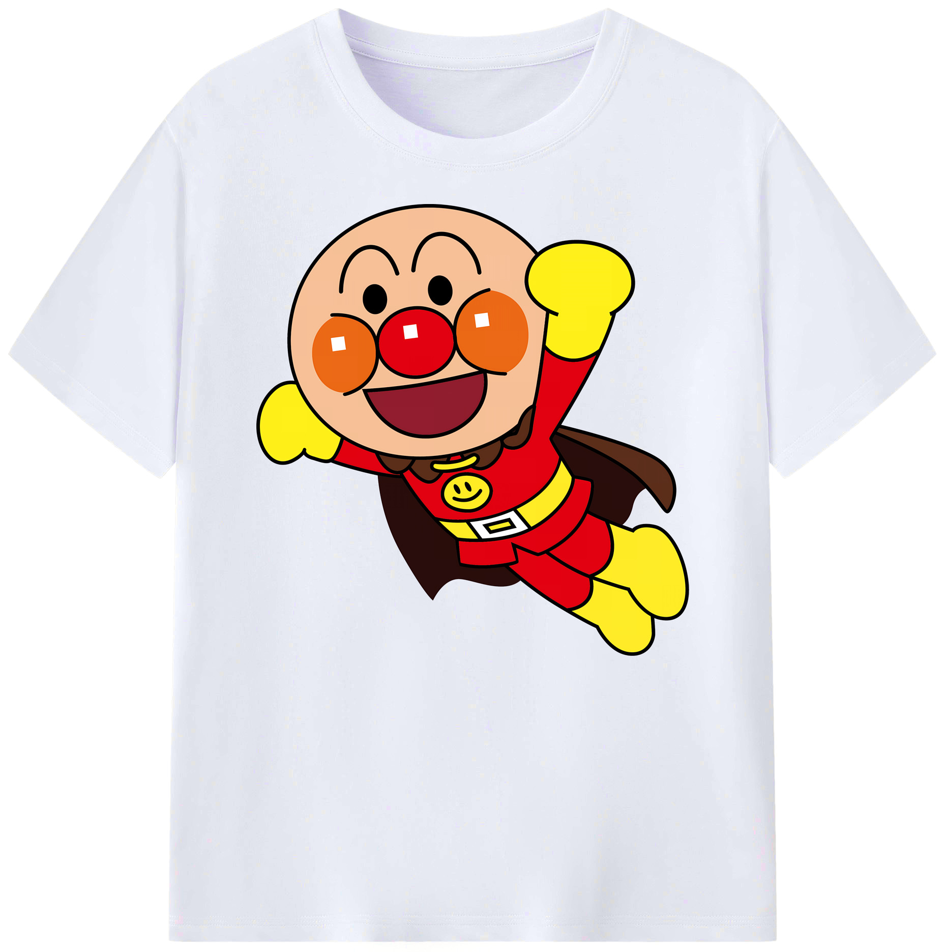 （画像用） アンパンマン Anpanman 綿100％ メンズ半袖Tシャツ｜肌触りやわらか＆通気性