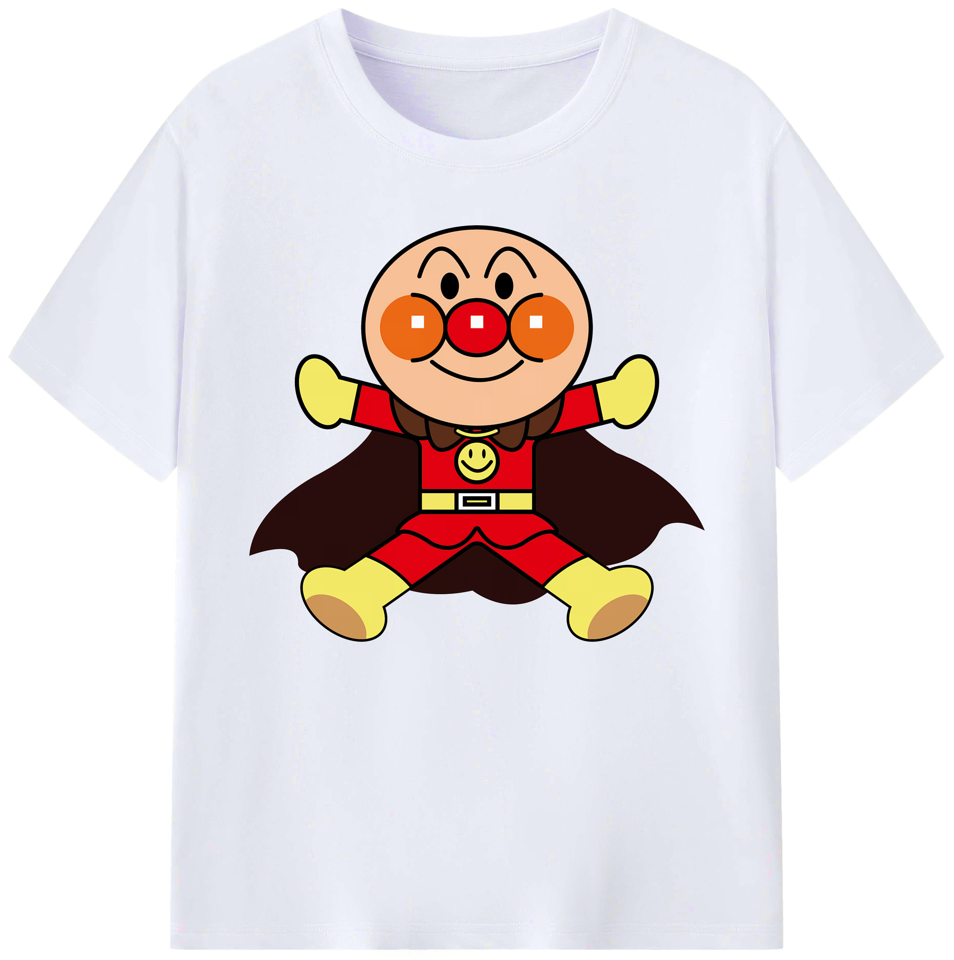 （画像用） アンパンマン Anpanman 綿100％ メンズ半袖Tシャツ｜肌触りやわらか＆通気性