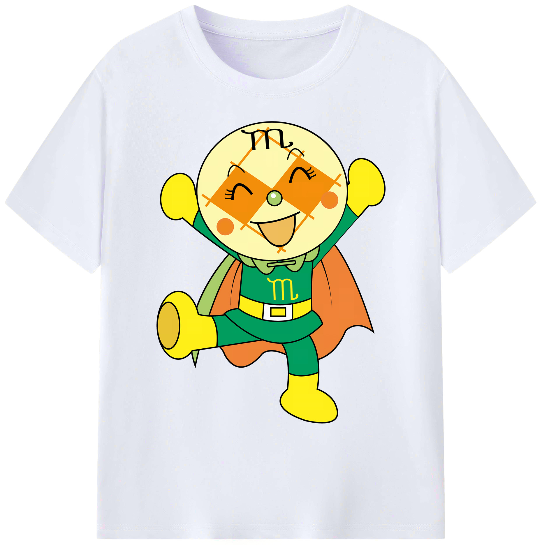 （画像用） アンパンマン Anpanman 綿100％ メンズ半袖Tシャツ｜肌触りやわらか＆通気性