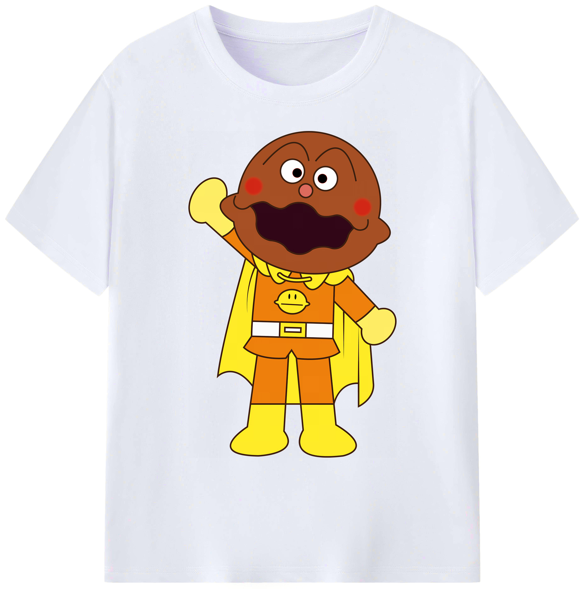 （画像用） アンパンマン Anpanman 綿100％ メンズ半袖Tシャツ｜肌触りやわらか＆通気性
