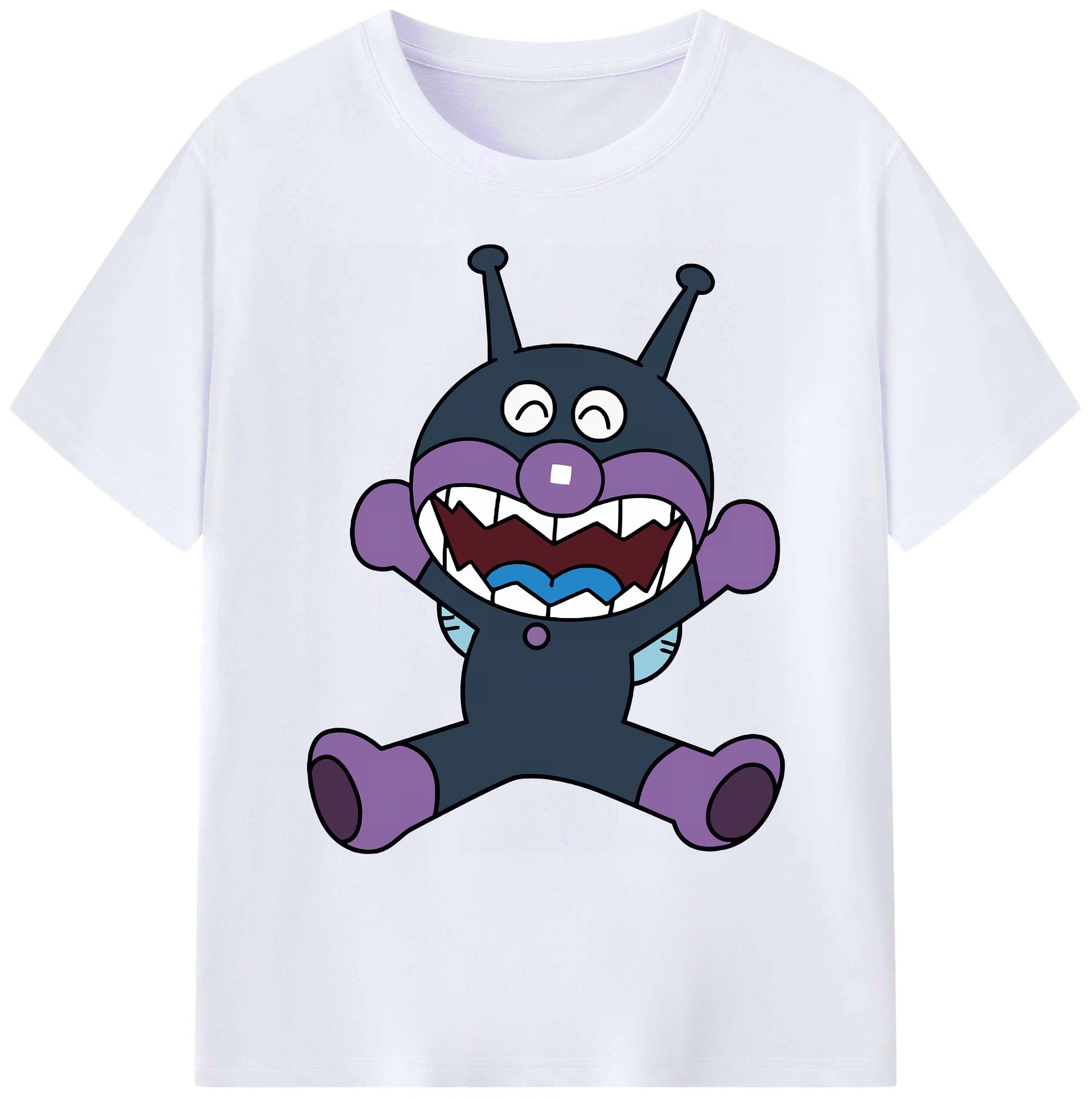 （画像用） アンパンマン Anpanman 綿100％ メンズ半袖Tシャツ｜肌触りやわらか＆通気性