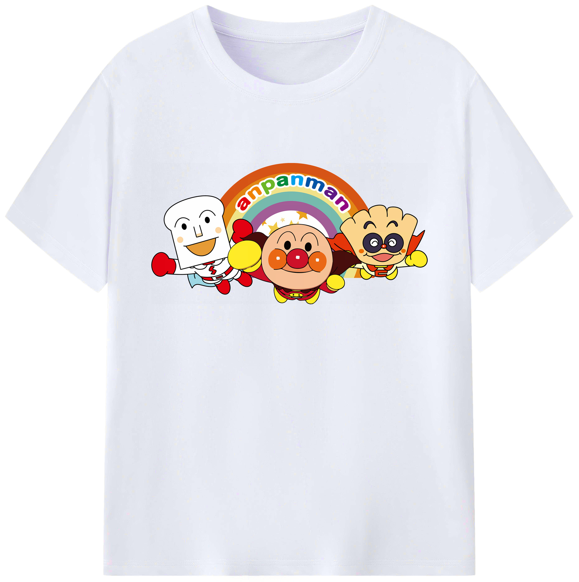 （画像用） アンパンマン Anpanman 綿100％ メンズ半袖Tシャツ｜肌触りやわらか＆通気性
