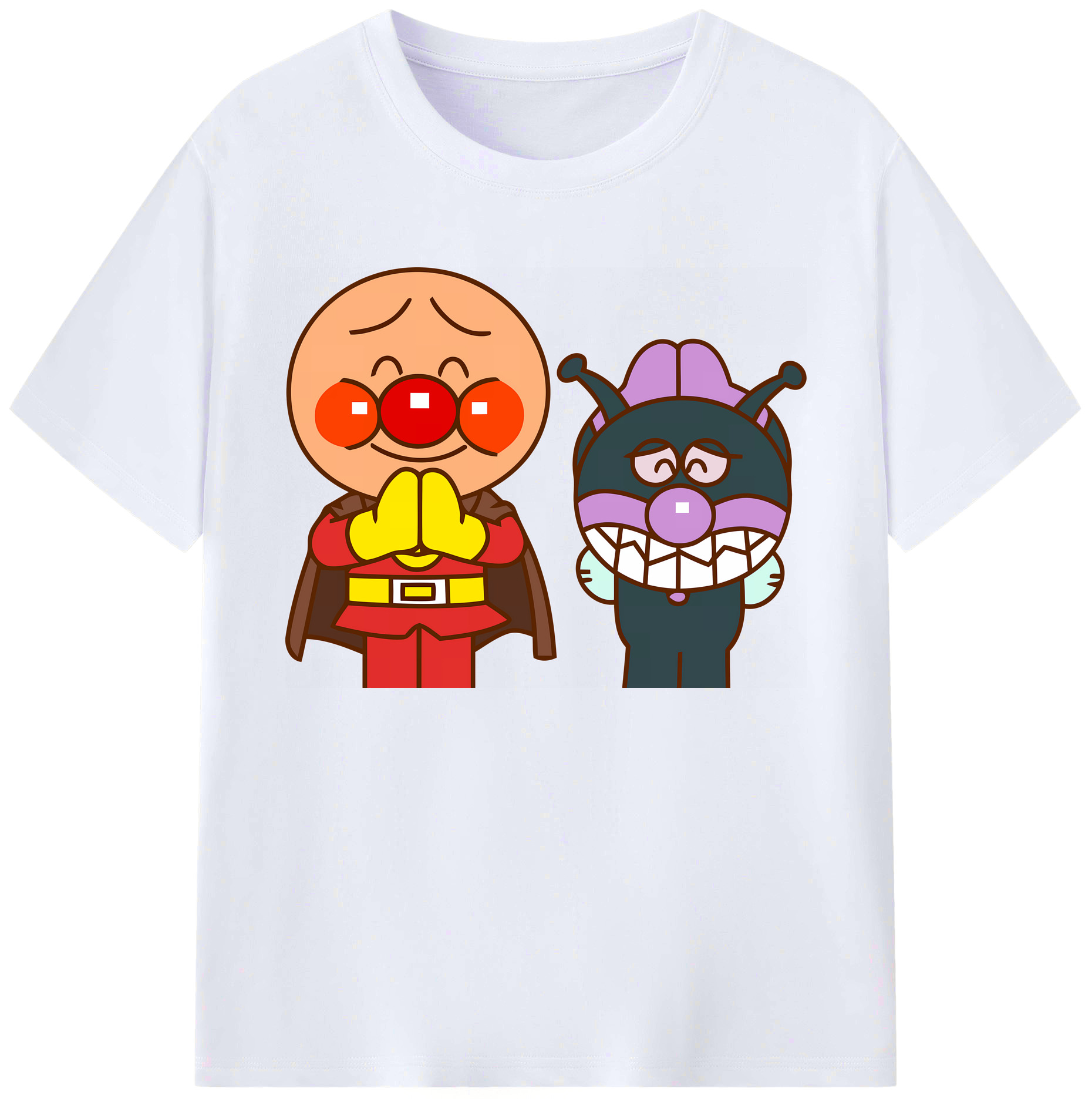 （画像用） アンパンマン Anpanman 綿100％ メンズ半袖Tシャツ｜肌触りやわらか＆通気性