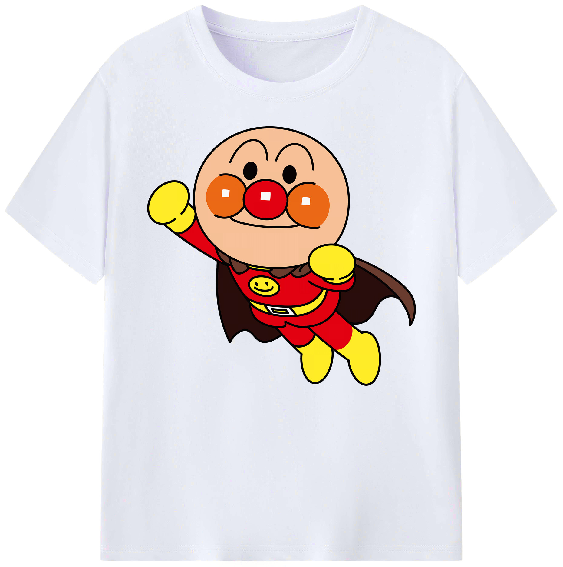 （画像用） アンパンマン Anpanman 綿100％ メンズ半袖Tシャツ｜肌触りやわらか＆通気性