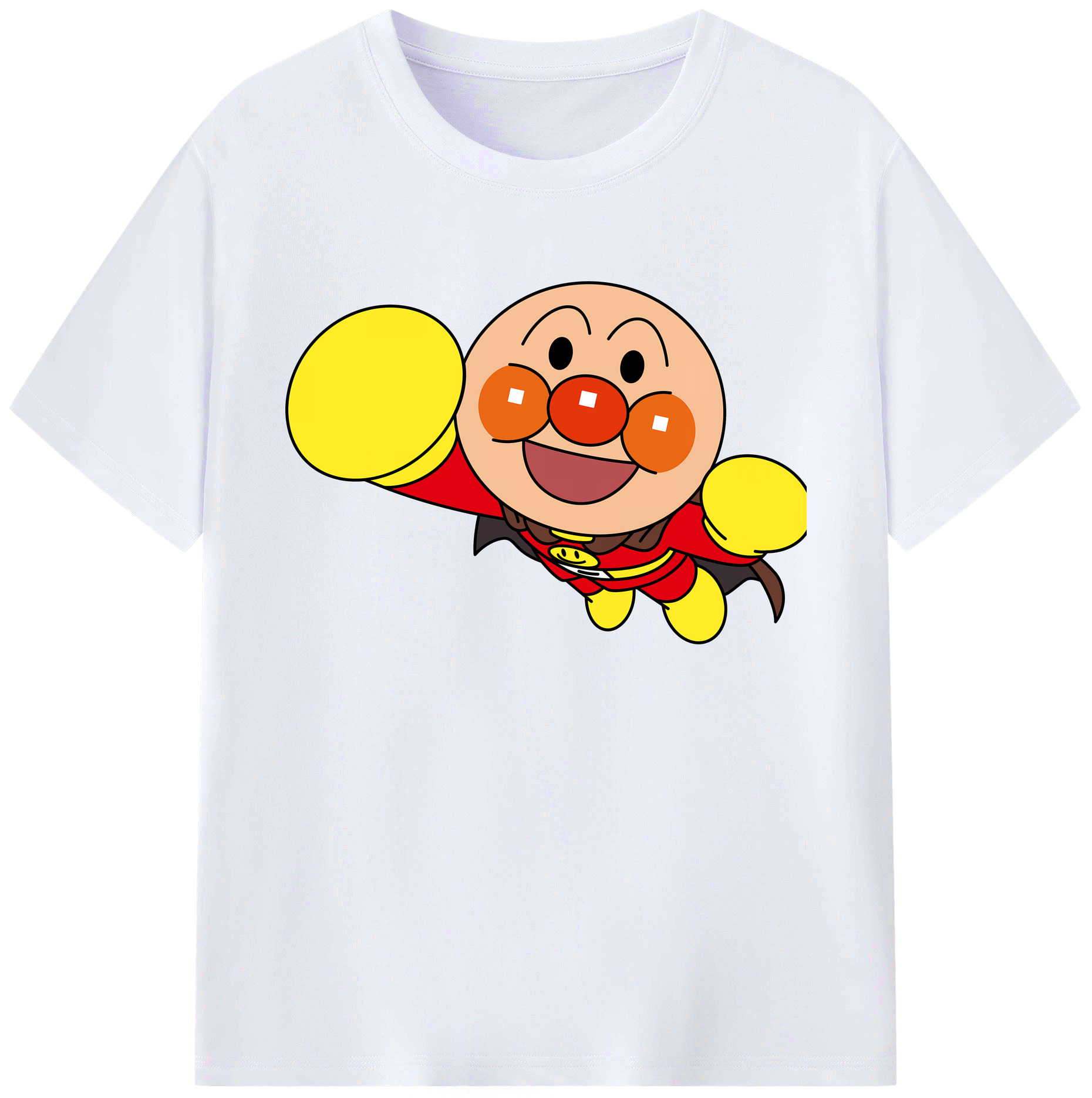 （画像用） アンパンマン Anpanman 綿100％ メンズ半袖Tシャツ｜肌触りやわらか＆通気性