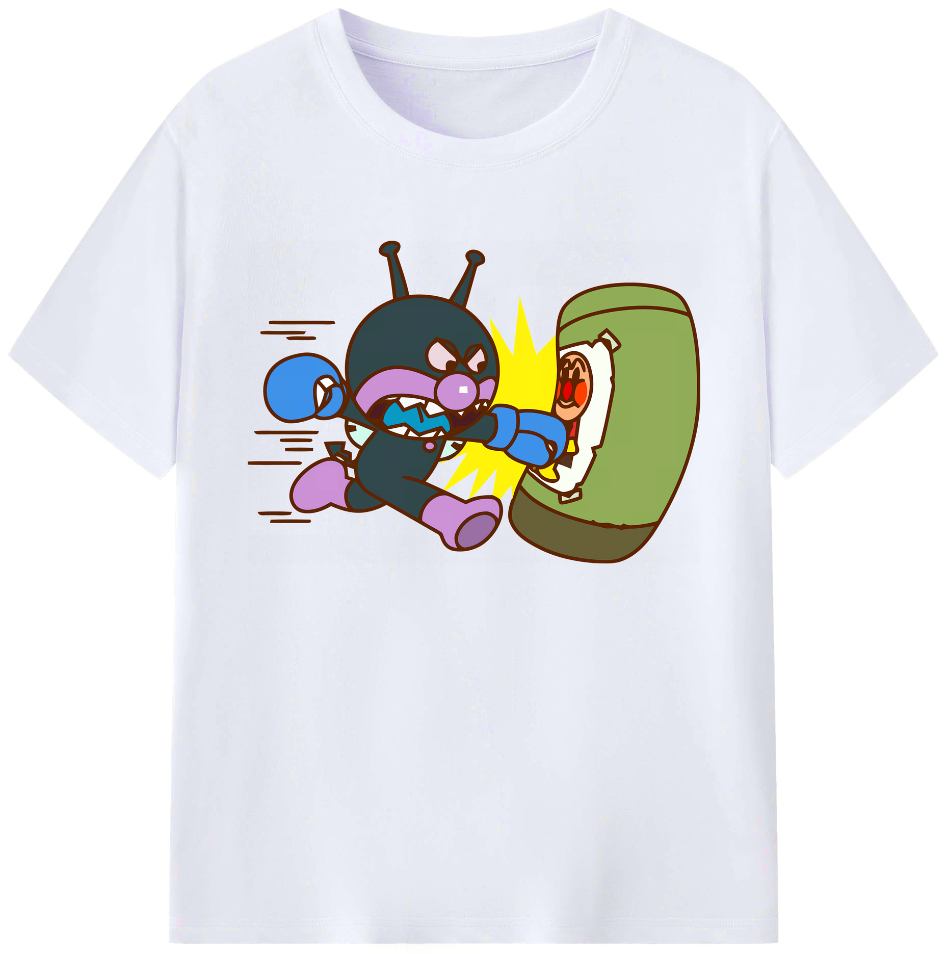 （画像用） アンパンマン Anpanman 綿100％ メンズ半袖Tシャツ｜肌触りやわらか＆通気性