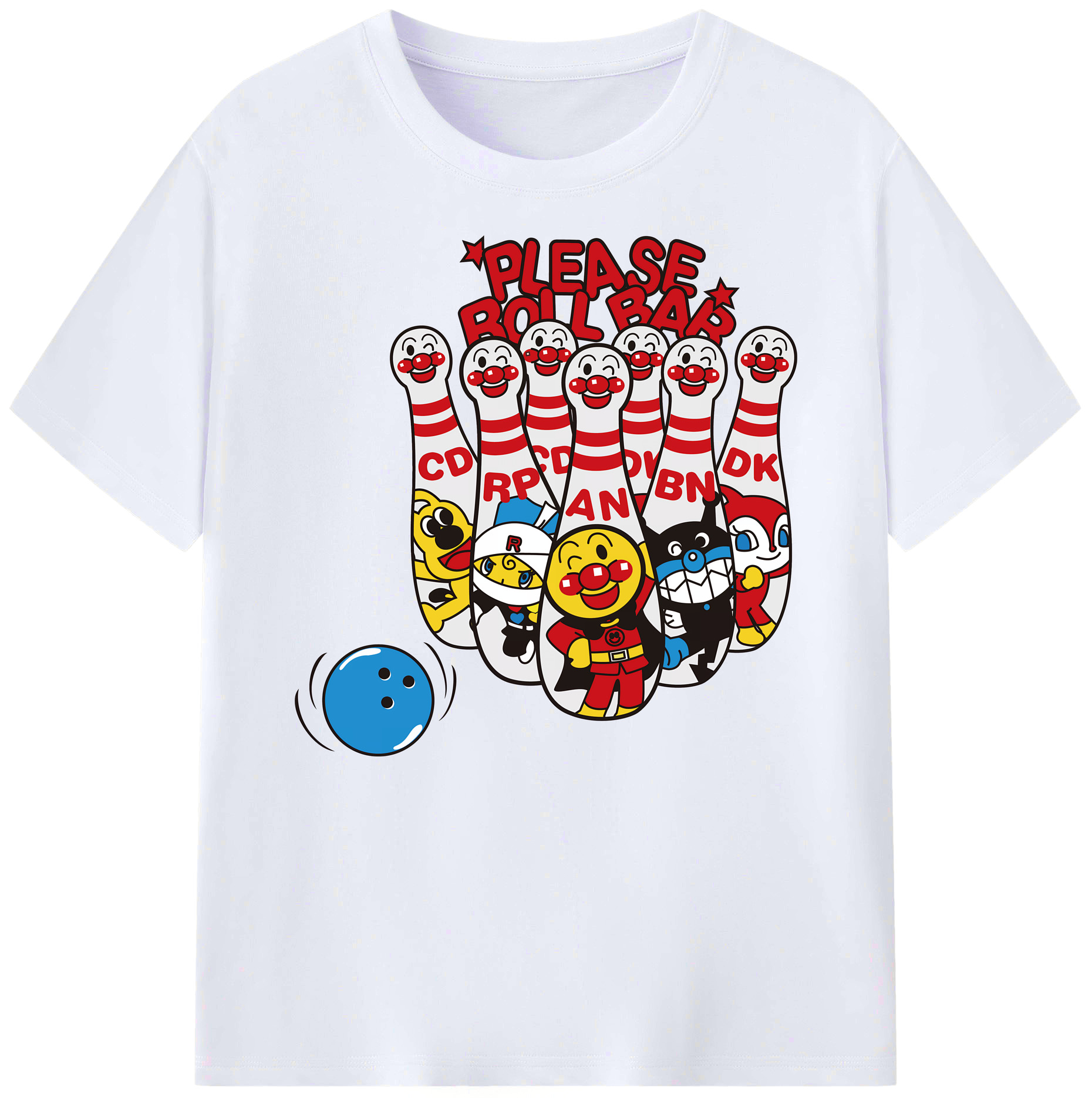 （画像用） アンパンマン Anpanman 綿100％ メンズ半袖Tシャツ｜肌触りやわらか＆通気性