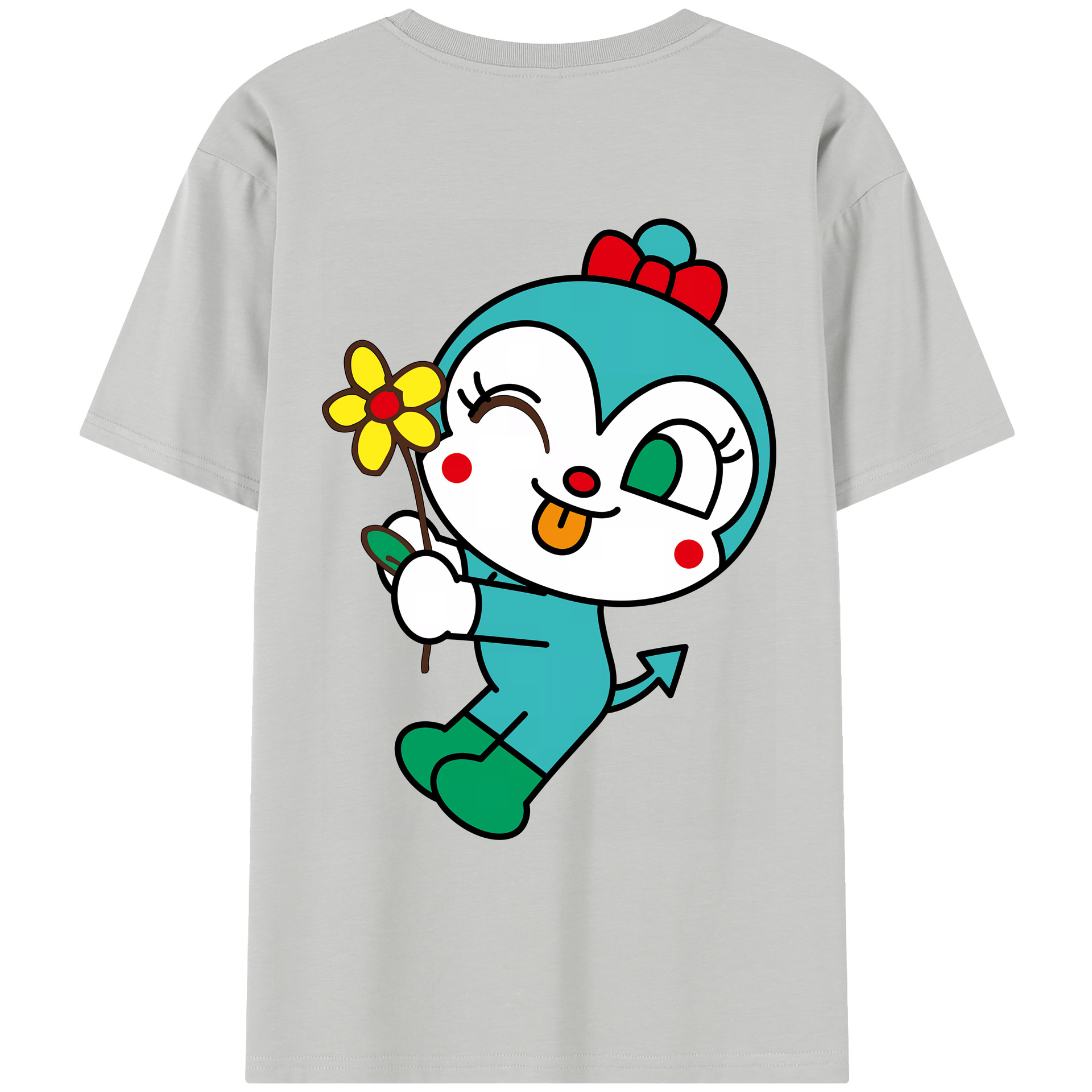 （画像用） アンパンマン Anpanman レディース半袖Tシャツ(バックプリント)