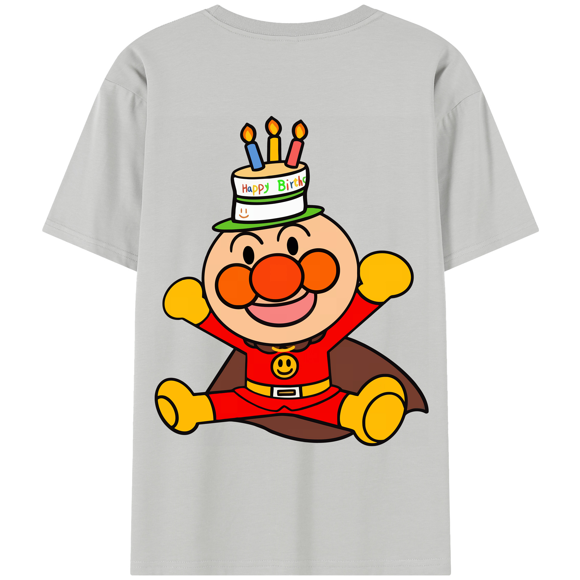 （画像用） アンパンマン Anpanman レディース半袖Tシャツ(バックプリント)