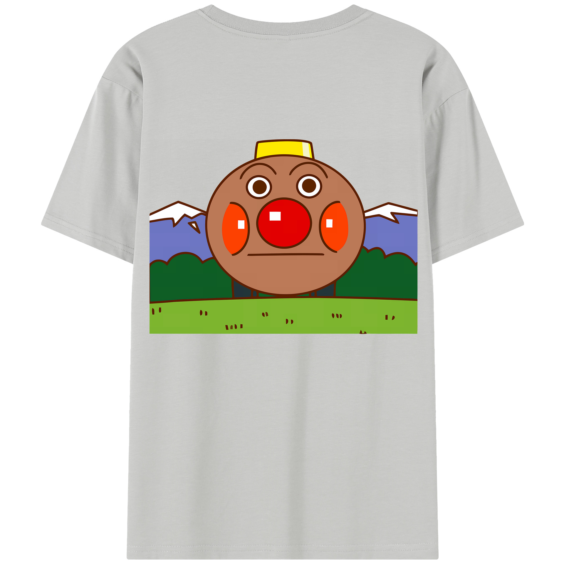 （画像用） アンパンマン Anpanman レディース半袖Tシャツ(バックプリント)