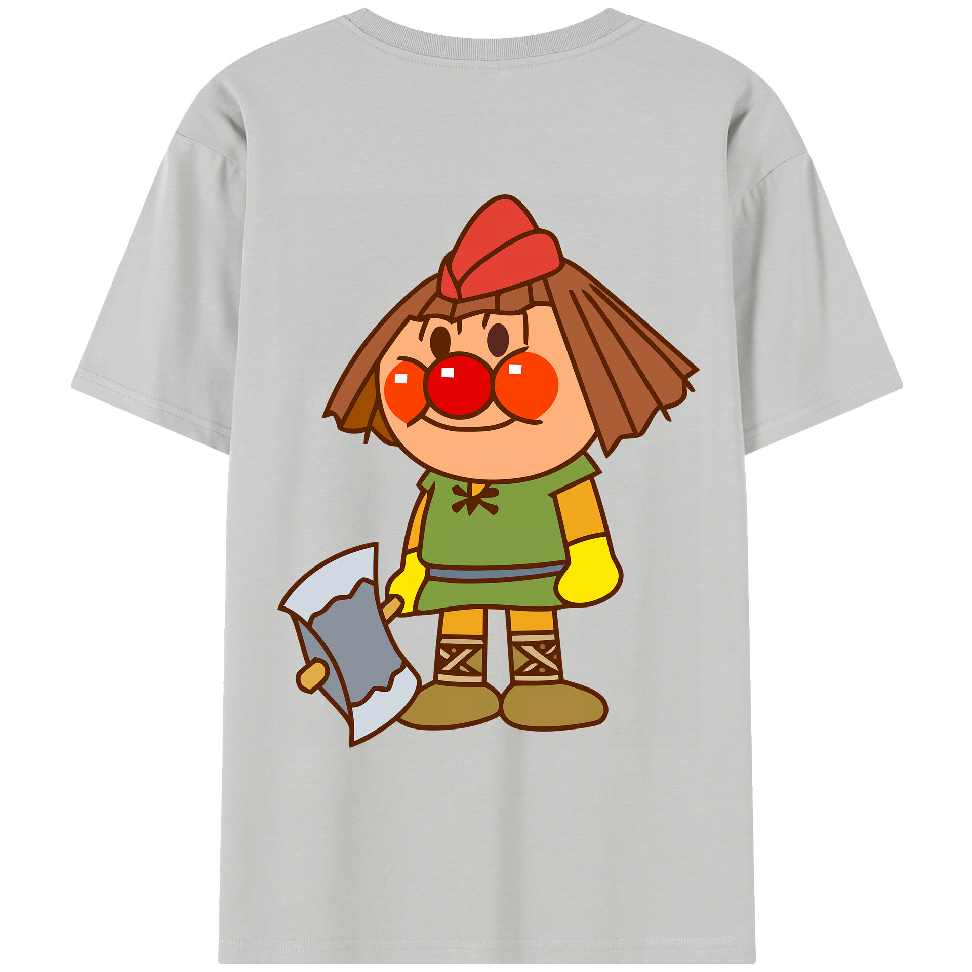 （画像用） アンパンマン Anpanman レディース半袖Tシャツ(バックプリント)