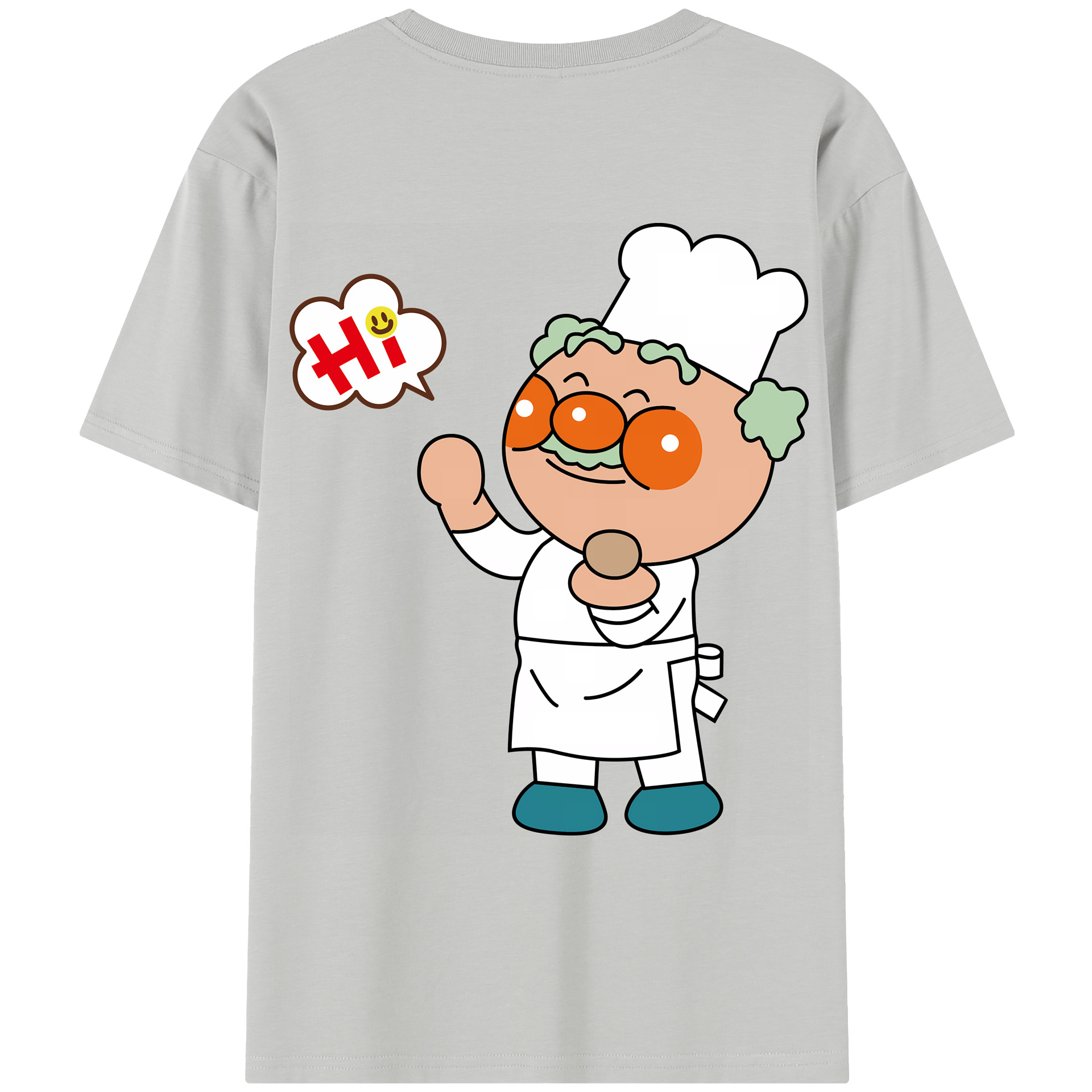 （画像用） アンパンマン Anpanman レディース半袖Tシャツ(バックプリント)