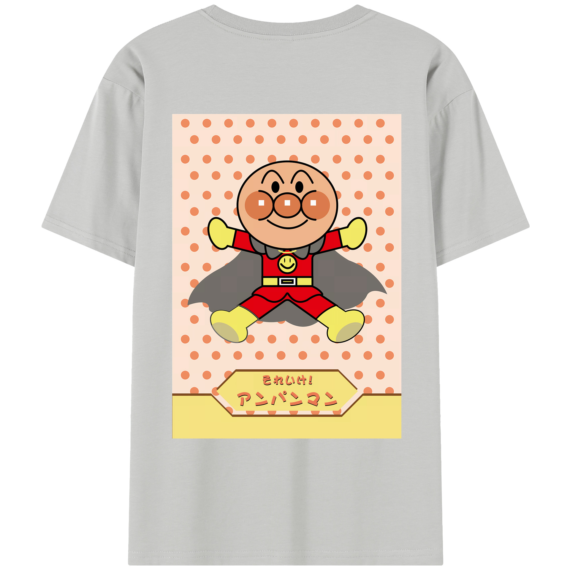（画像用） アンパンマン Anpanman レディース半袖Tシャツ(バックプリント)