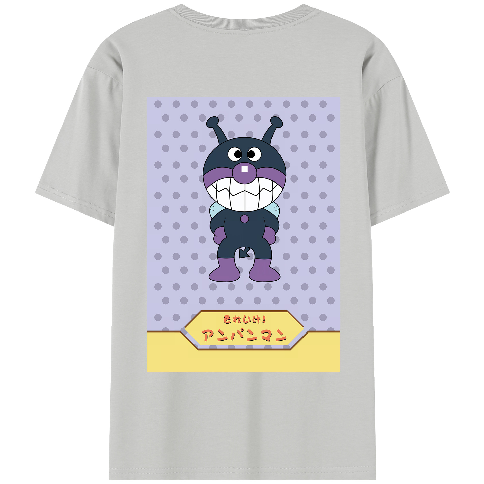 （画像用） アンパンマン Anpanman レディース半袖Tシャツ(バックプリント)