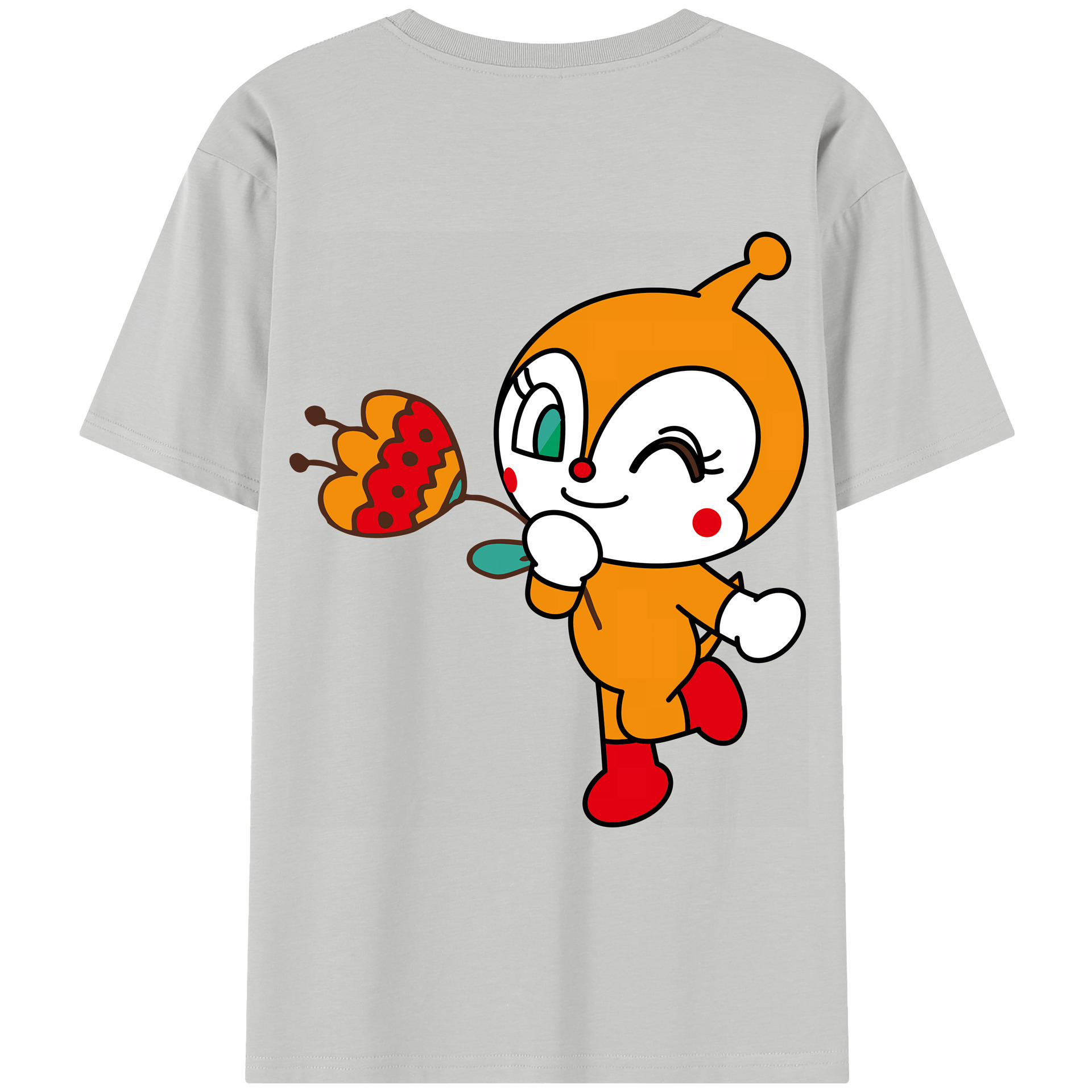 （画像用） アンパンマン Anpanman レディース半袖Tシャツ(バックプリント)