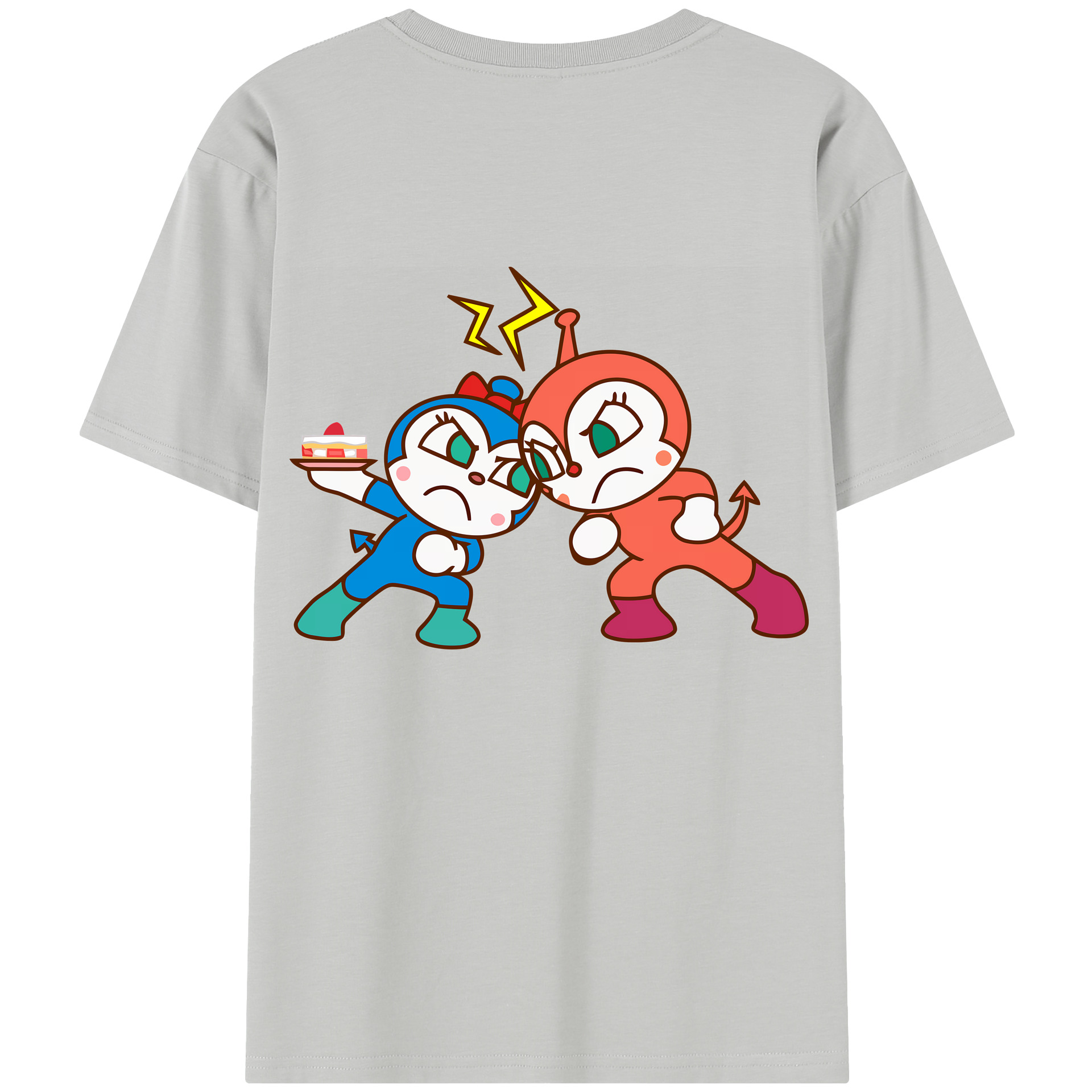 （画像用） アンパンマン Anpanman レディース半袖Tシャツ(バックプリント)