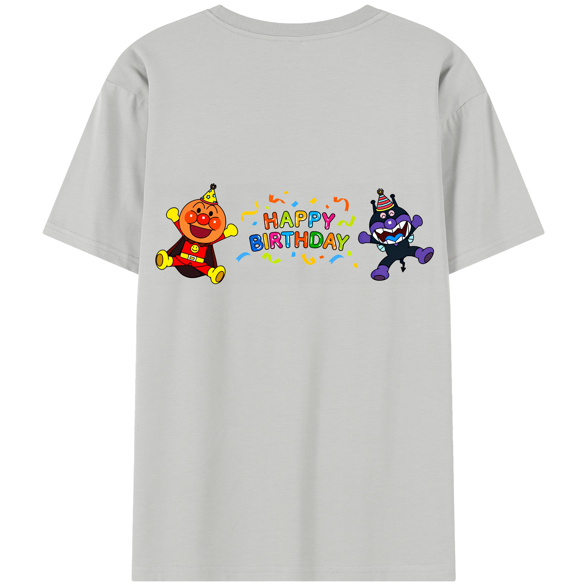 （画像用） アンパンマン Anpanman レディース半袖Tシャツ(バックプリント)