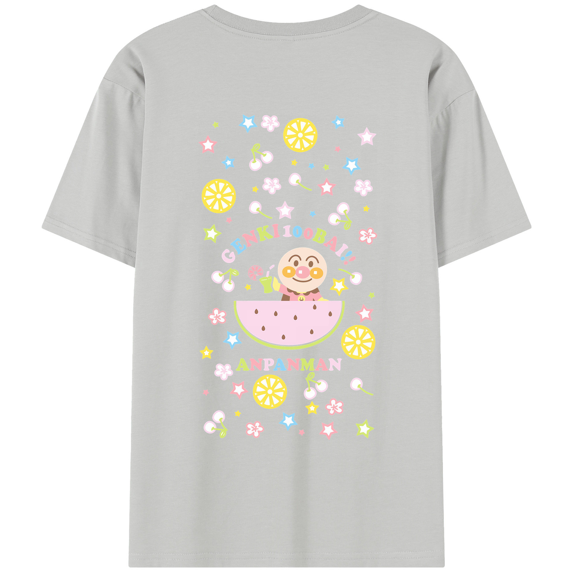 （画像用） アンパンマン Anpanman レディース半袖Tシャツ(バックプリント)