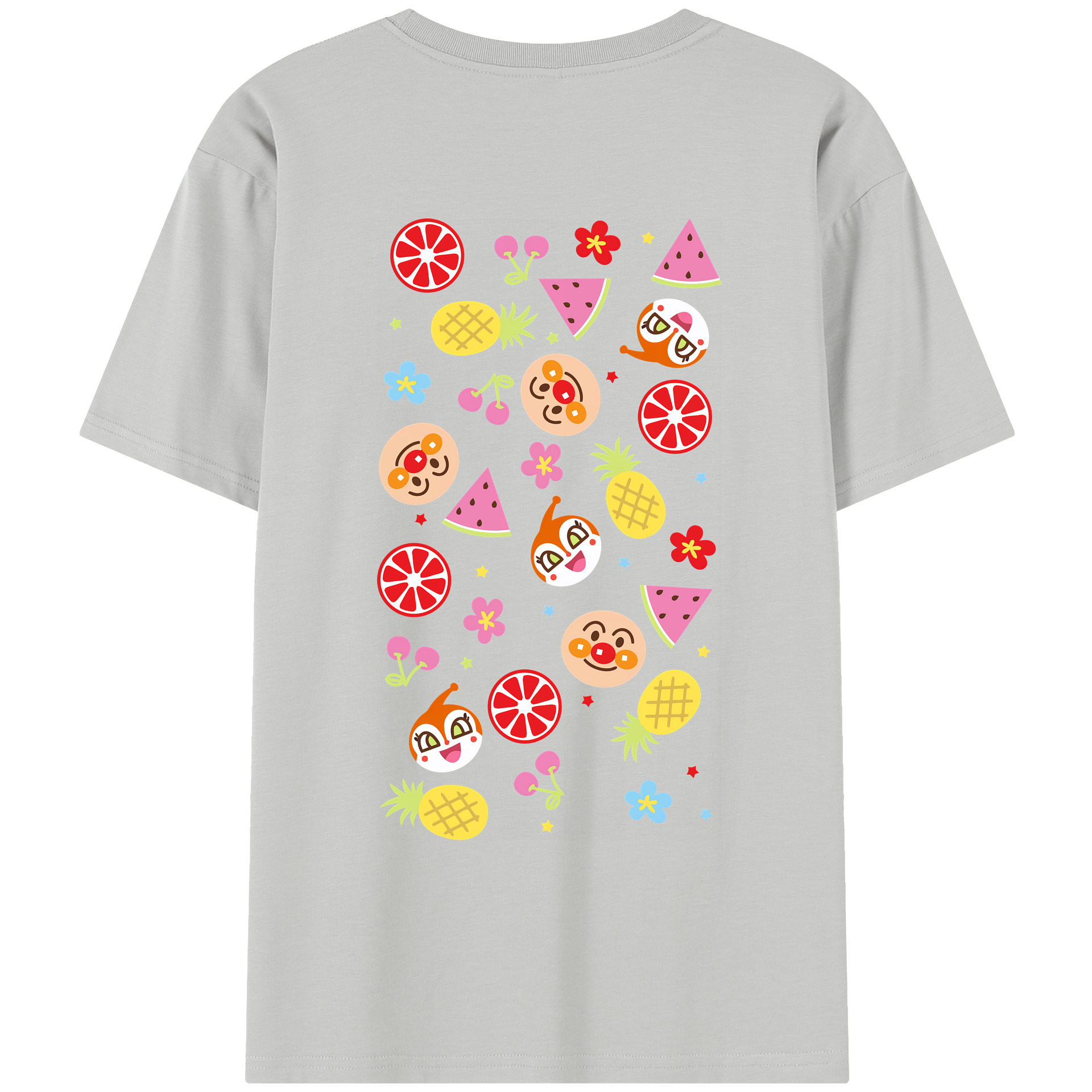 （画像用） アンパンマン Anpanman レディース半袖Tシャツ(バックプリント)