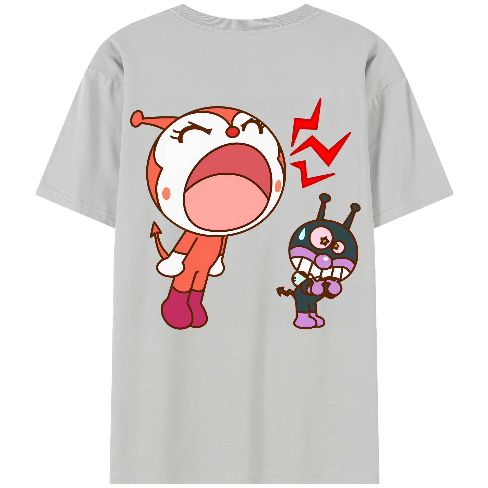 （画像用） アンパンマン Anpanman レディース半袖Tシャツ(バックプリント)