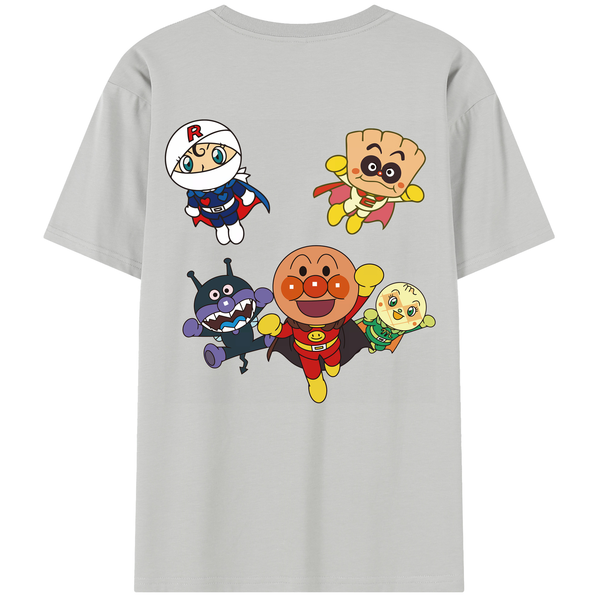 （画像用） アンパンマン Anpanman レディース半袖Tシャツ(バックプリント)