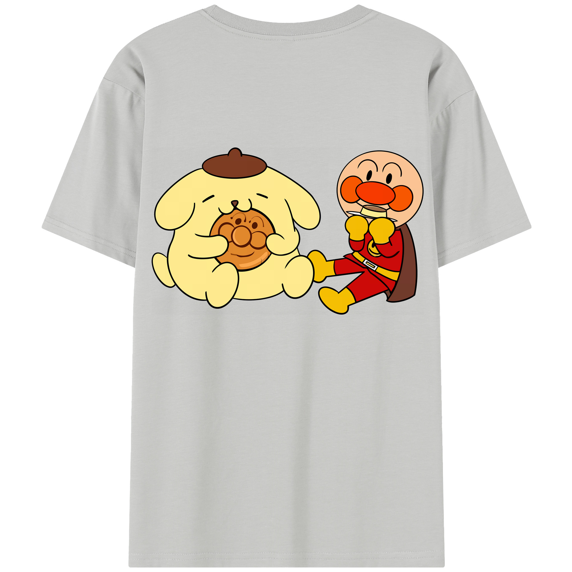 （画像用） アンパンマン Anpanman レディース半袖Tシャツ(バックプリント)
