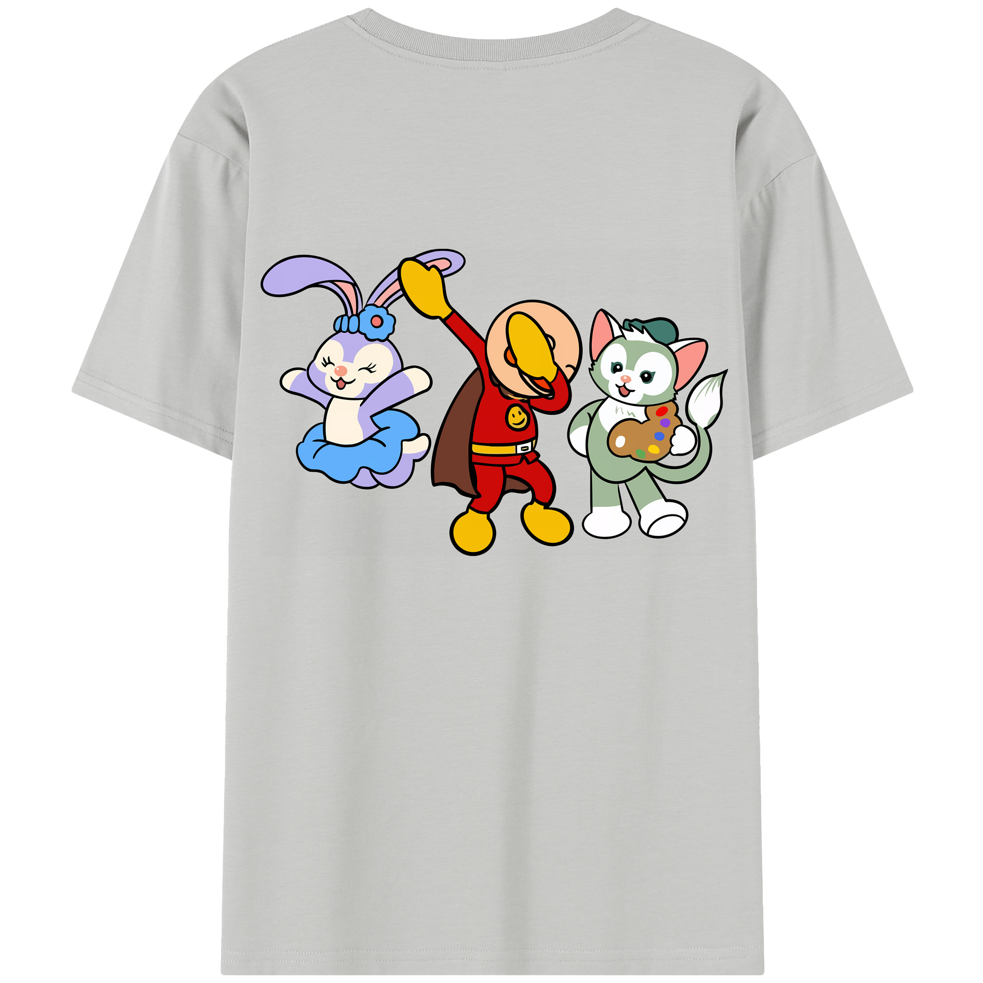 （画像用） アンパンマン Anpanman レディース半袖Tシャツ(バックプリント)