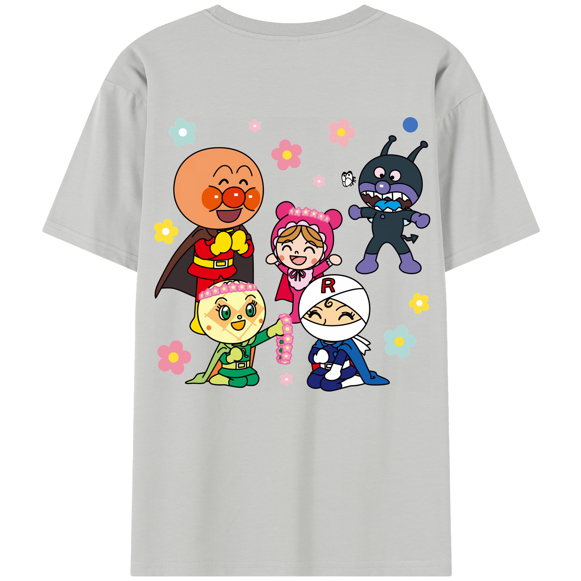 （画像用） アンパンマン Anpanman レディース半袖Tシャツ(バックプリント)