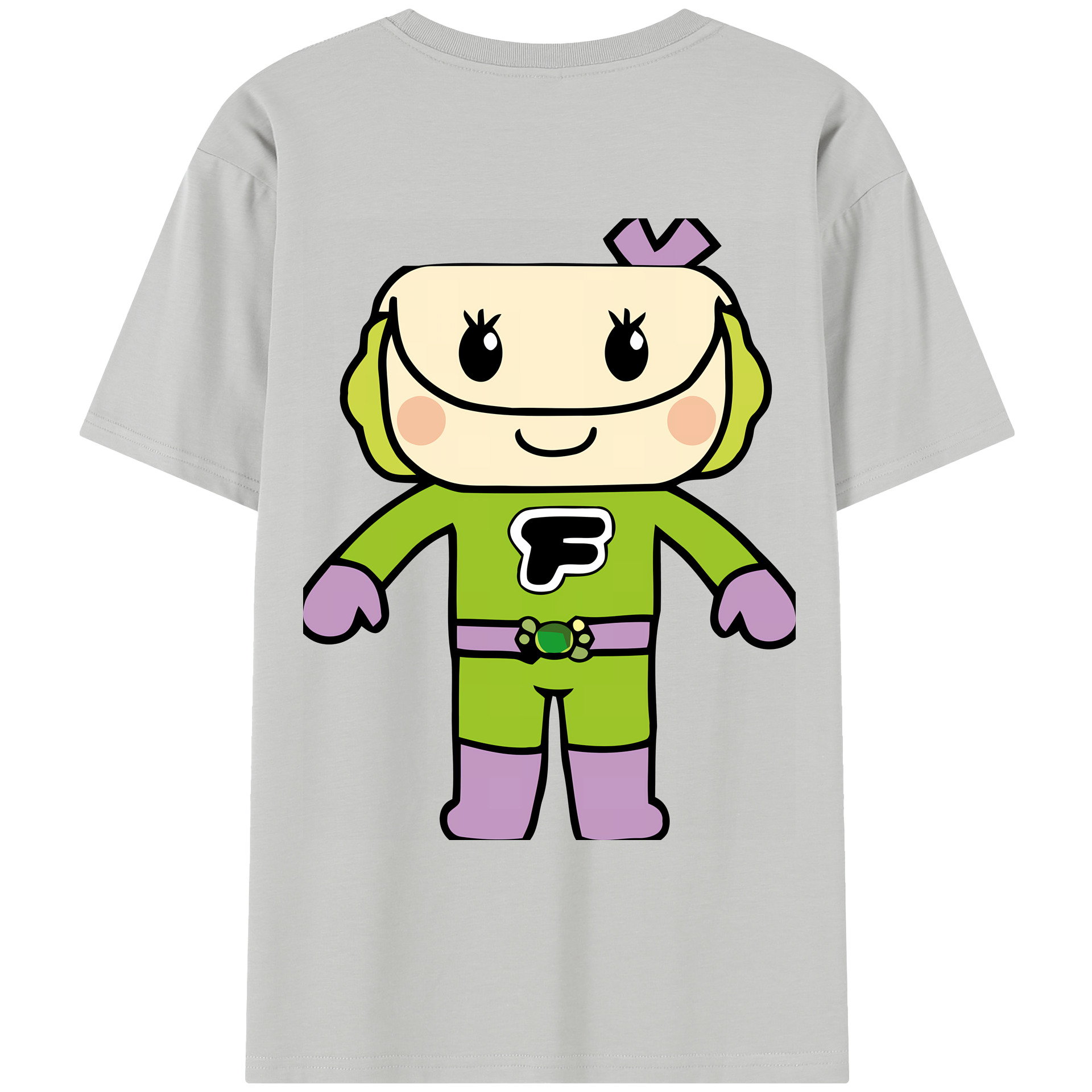 （画像用） アンパンマン Anpanman レディース半袖Tシャツ(バックプリント)