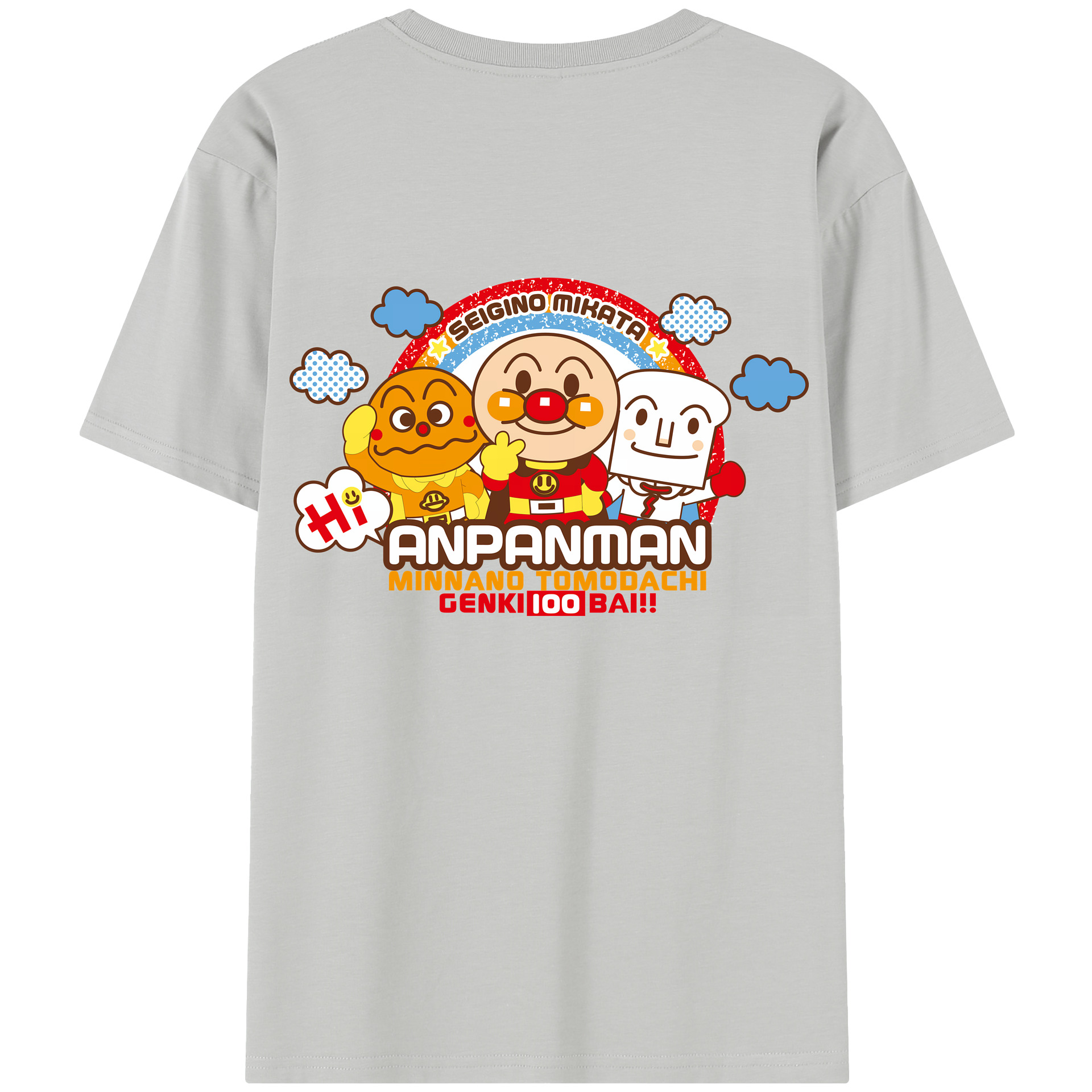 （画像用） アンパンマン Anpanman レディース半袖Tシャツ(バックプリント)