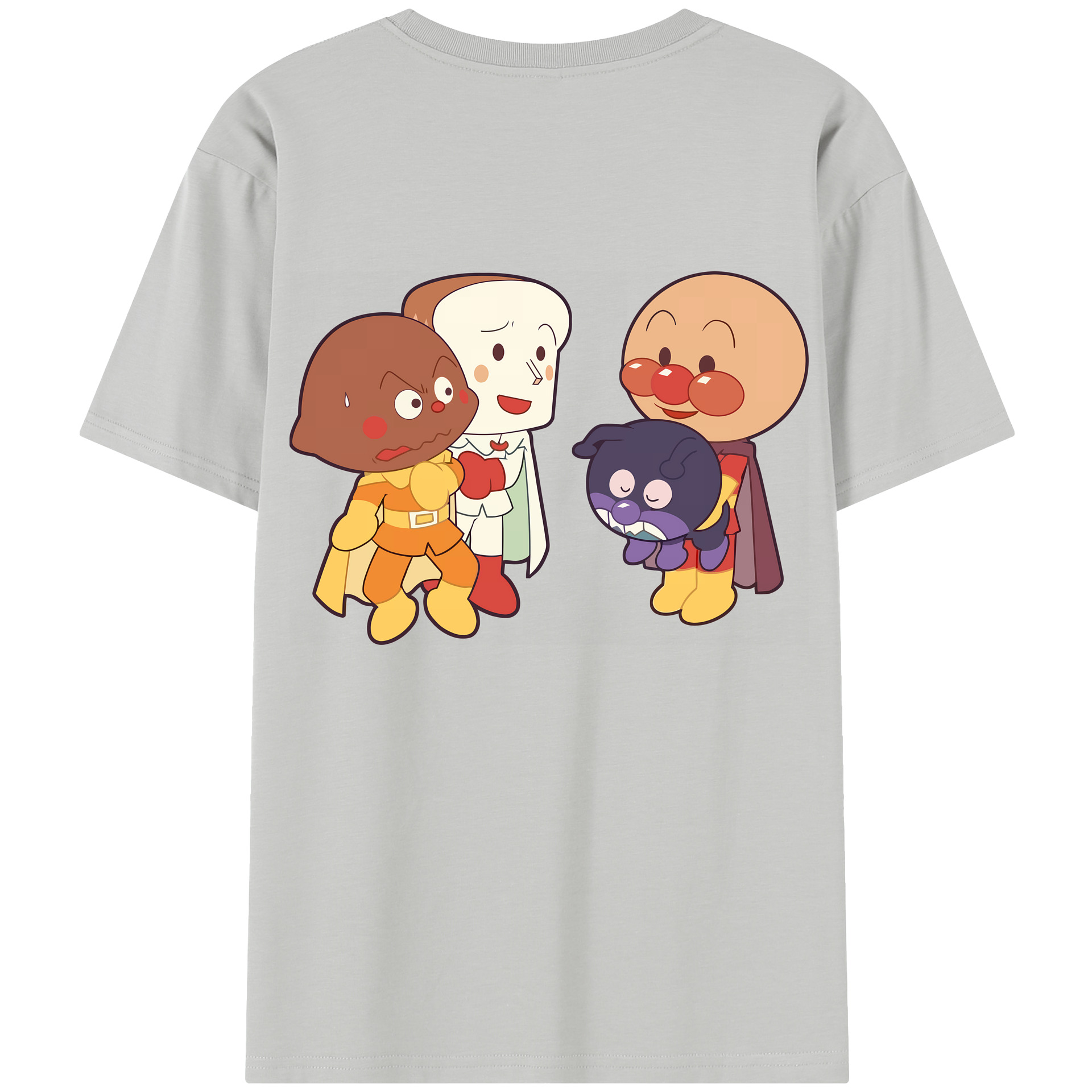 （画像用） アンパンマン Anpanman レディース半袖Tシャツ(バックプリント)